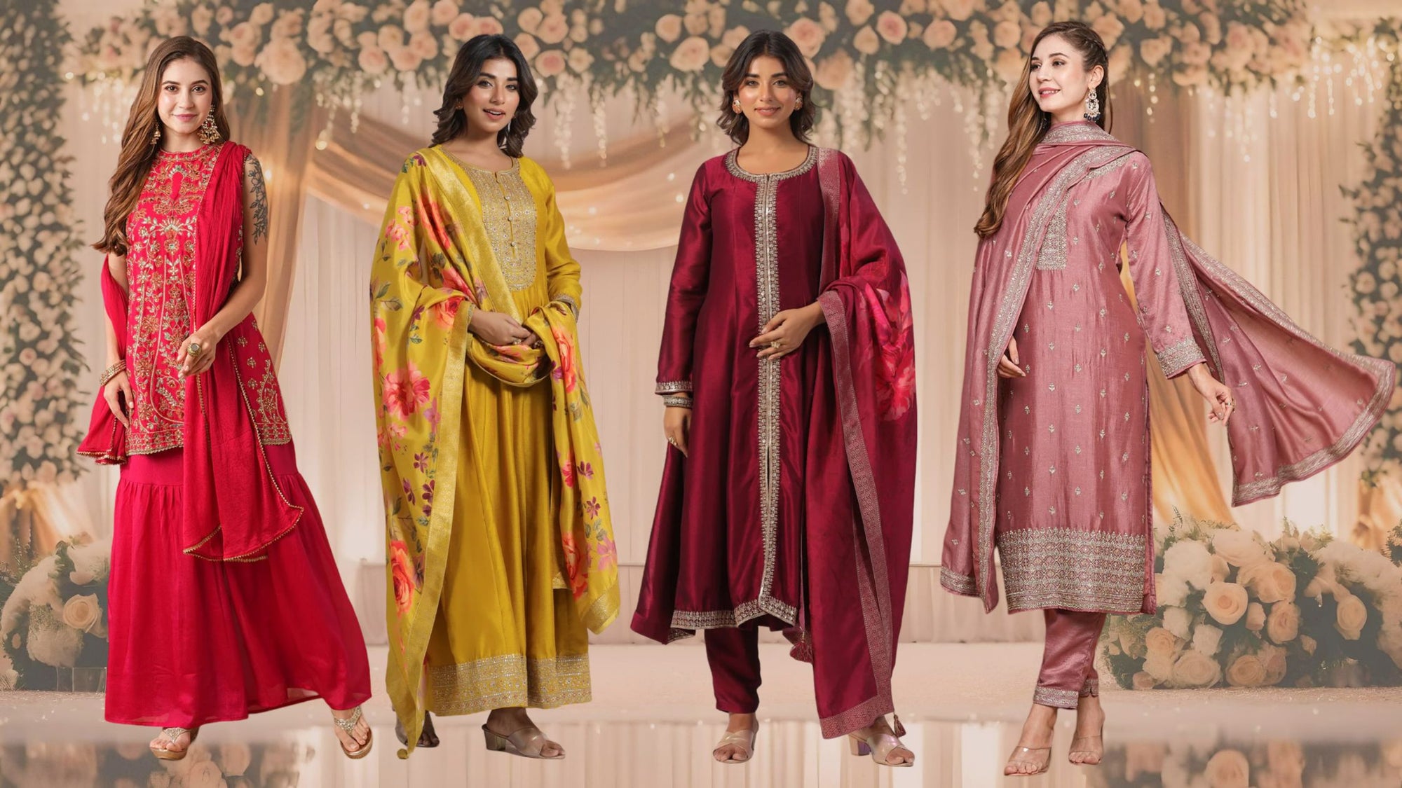 Indian Pakistani Formal Party Outfits