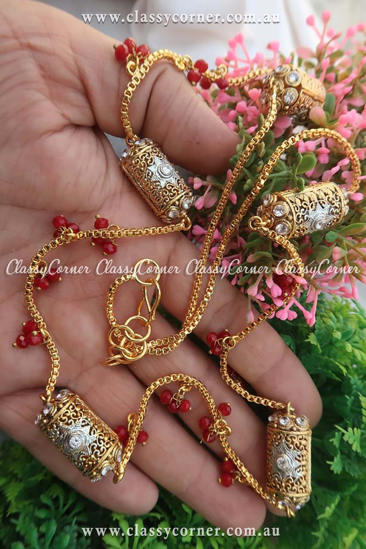 Gold Plated Chain Style Mala - Classy Corner