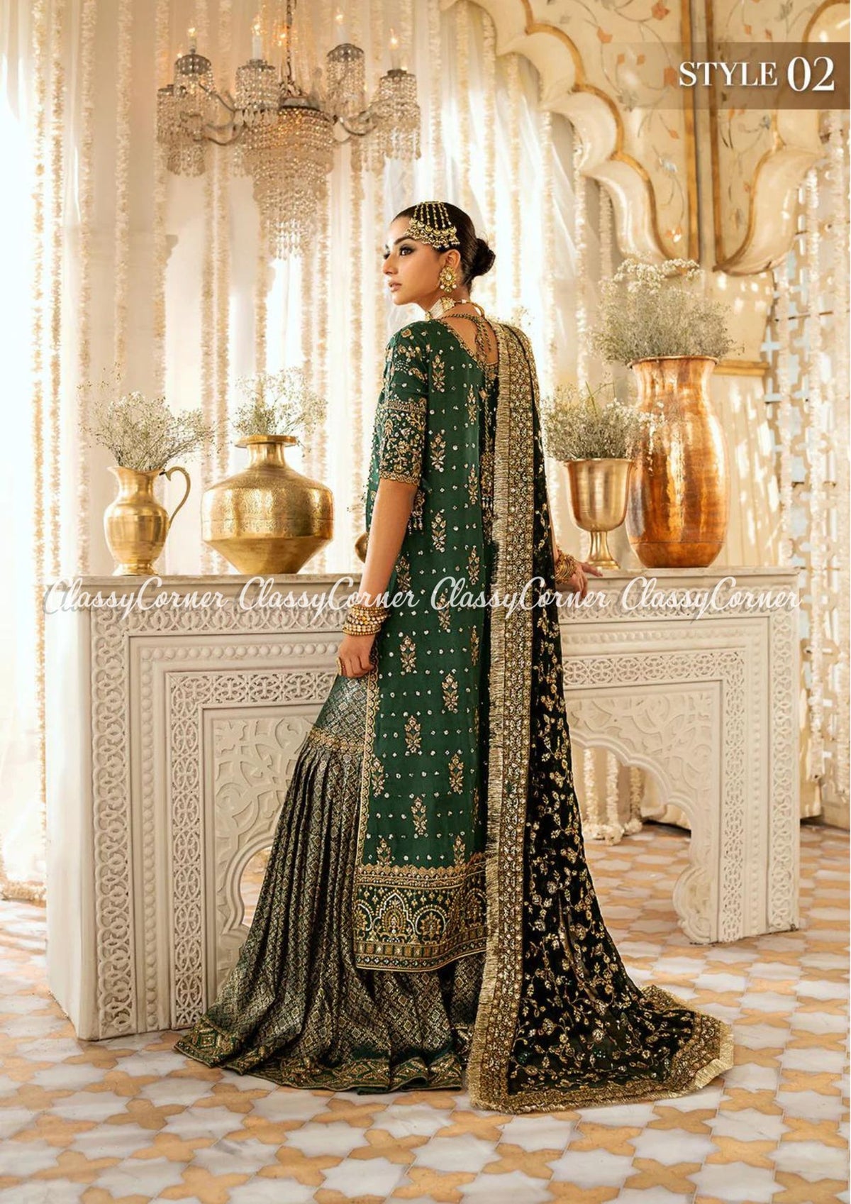 Pakistani wedding Gharara Sharara