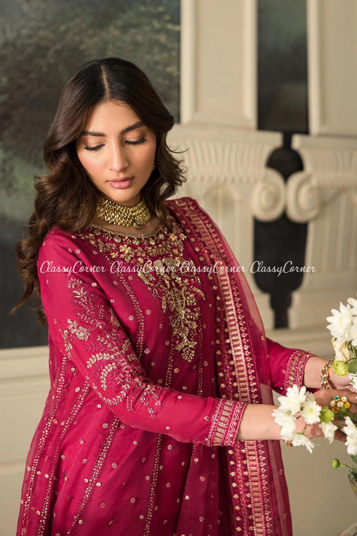Traditional Pakistani wedding attire