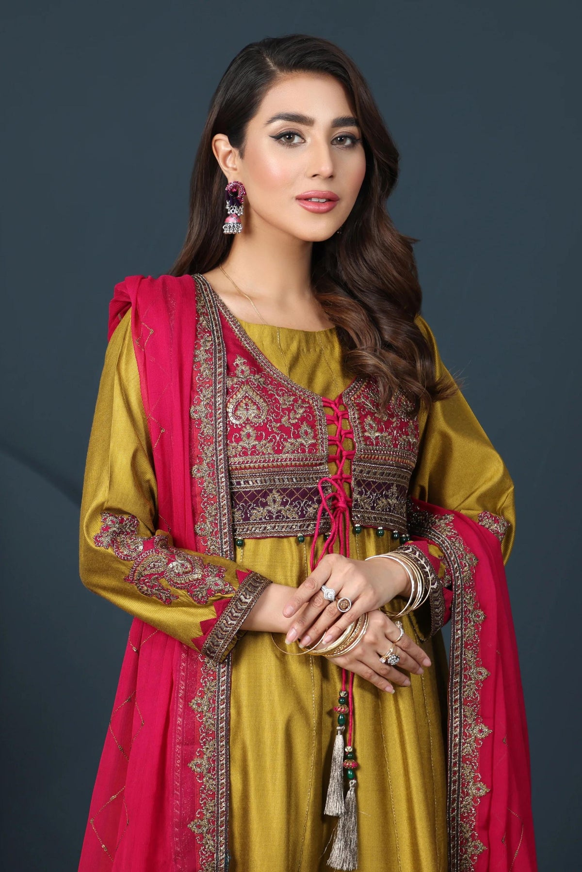 pakistani formal gown for wedding