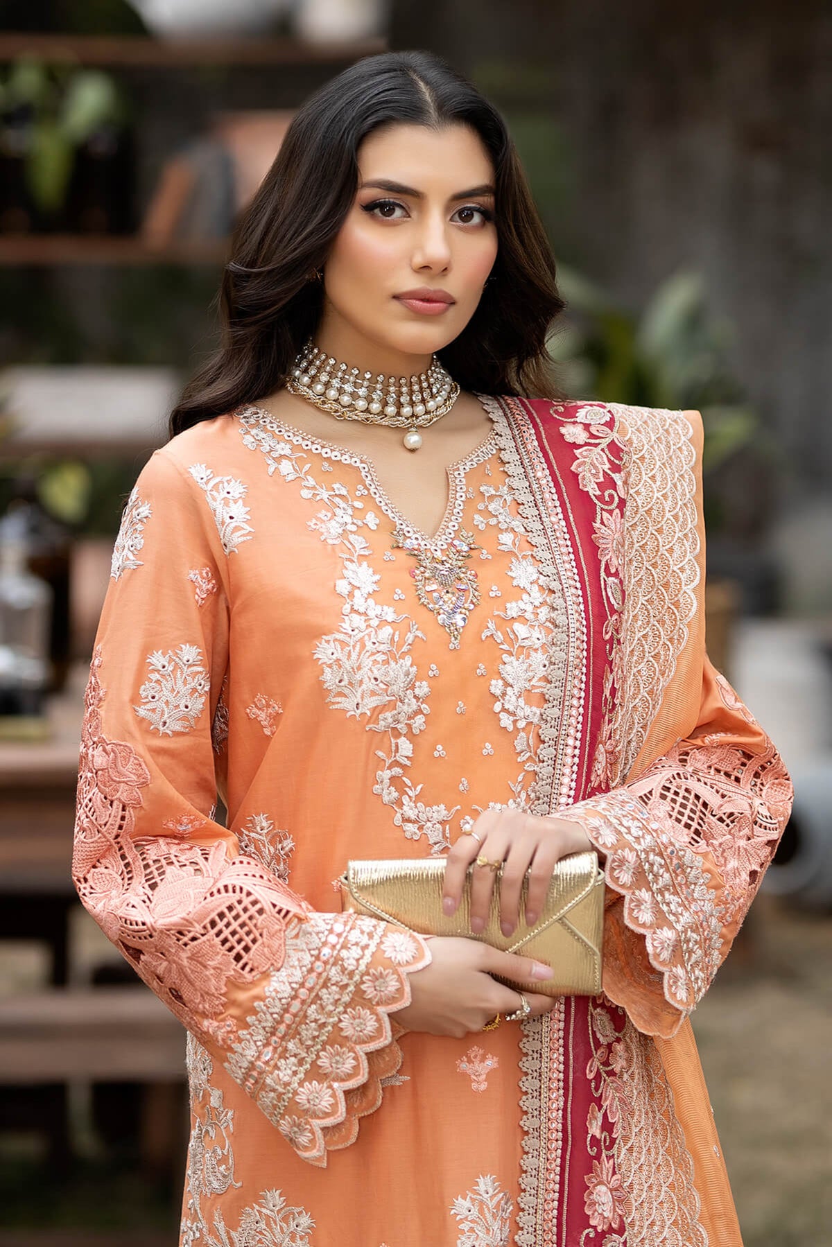 Pakistani Lawn Salwar kameez for weddings