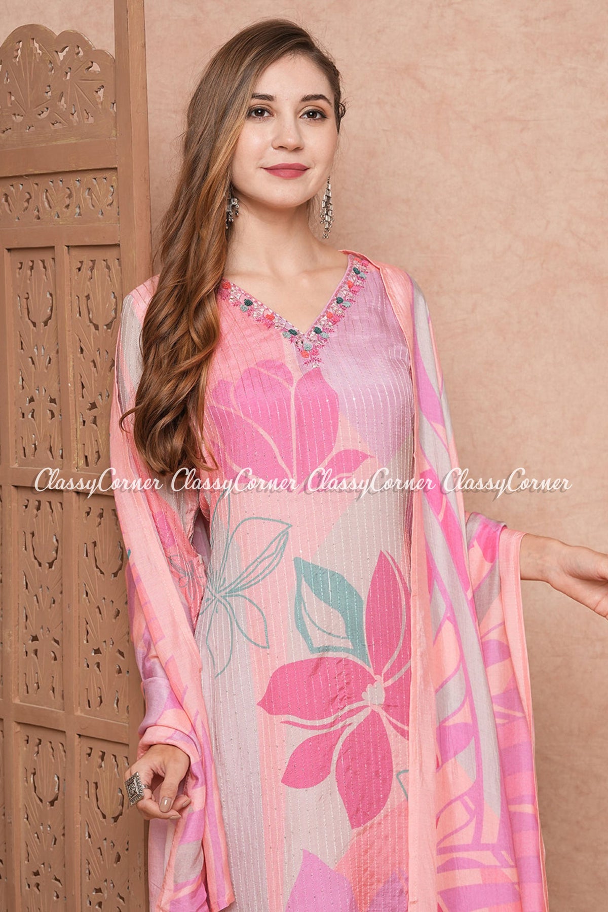 Indian Readymade Floral Suit