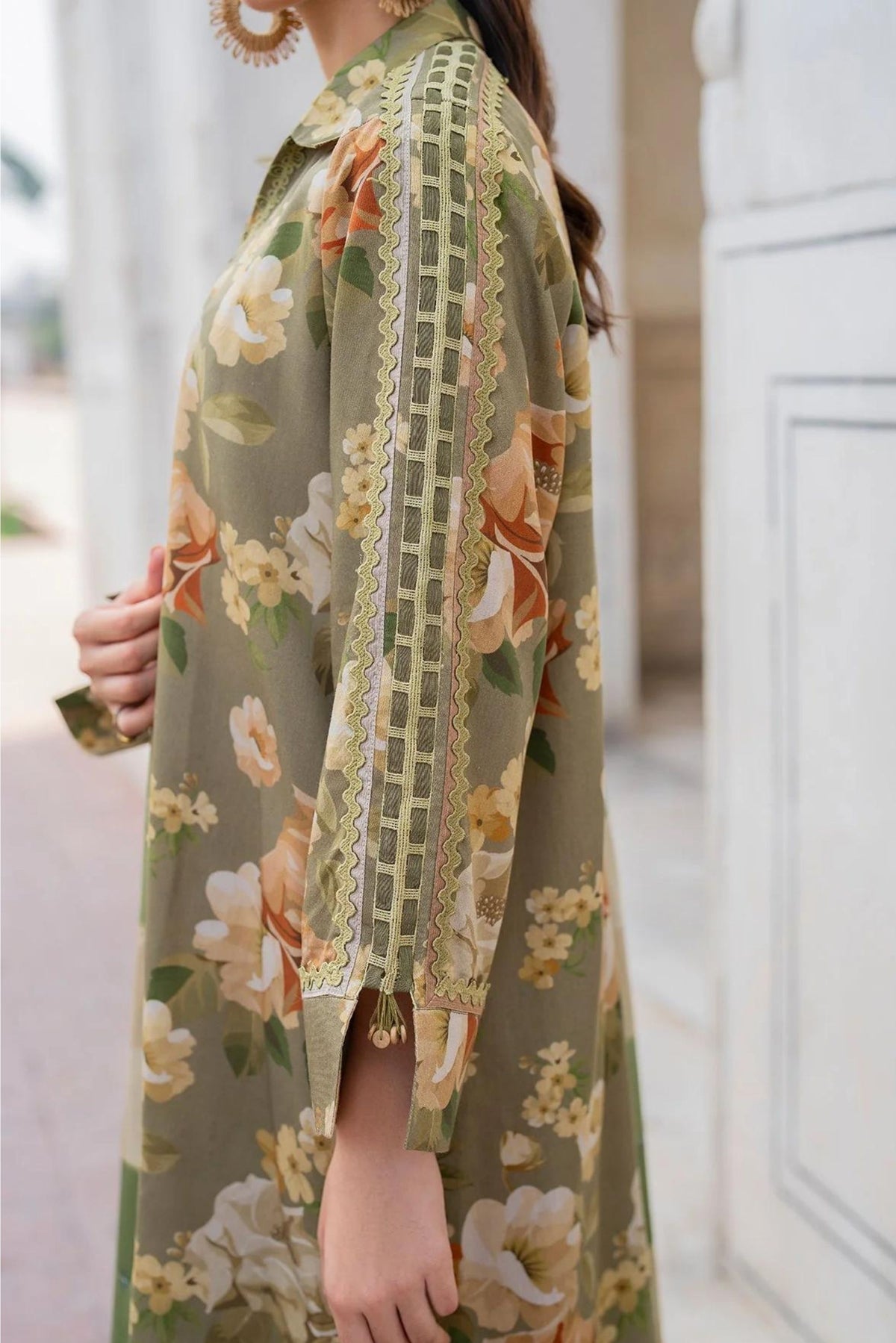 Pakistani Floral Printed Viscose Suit