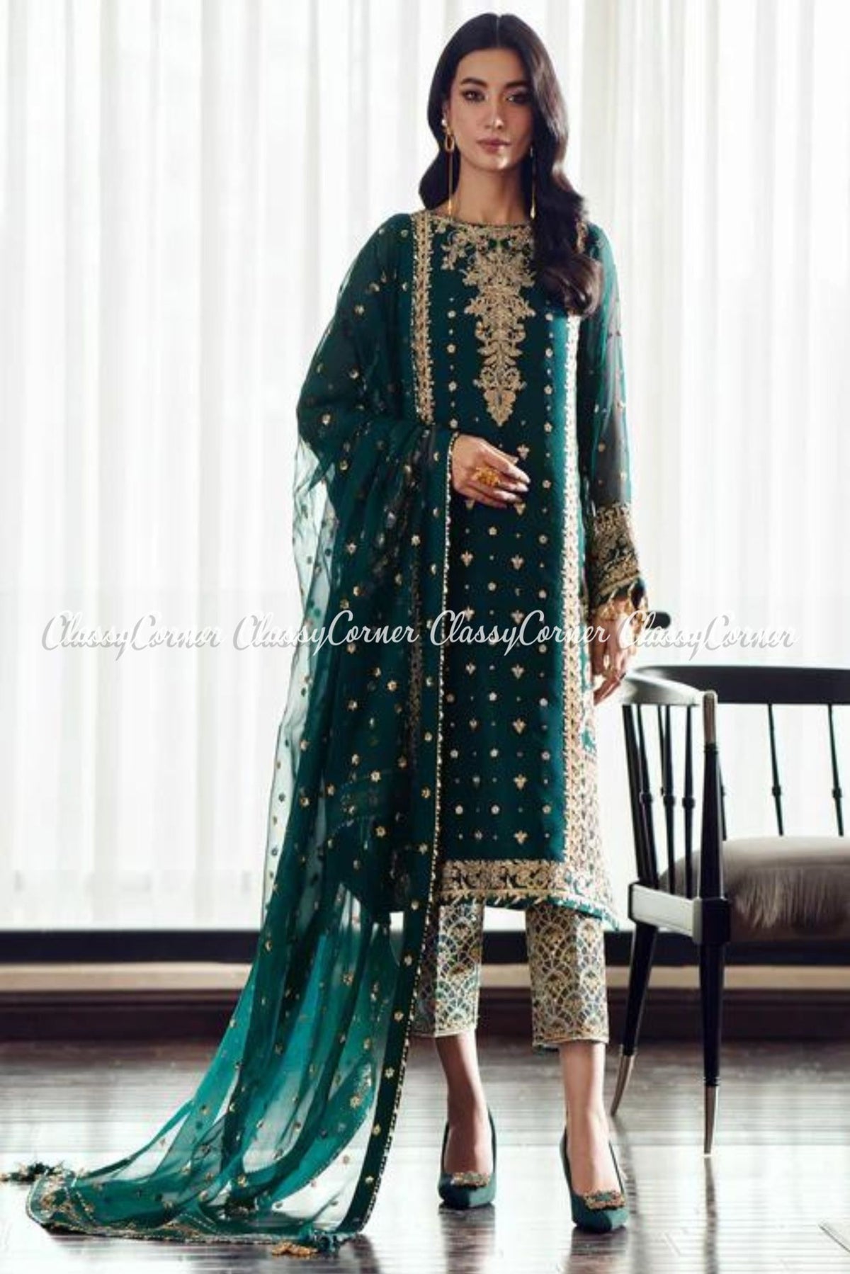 Pakistani wedding ensembles for females