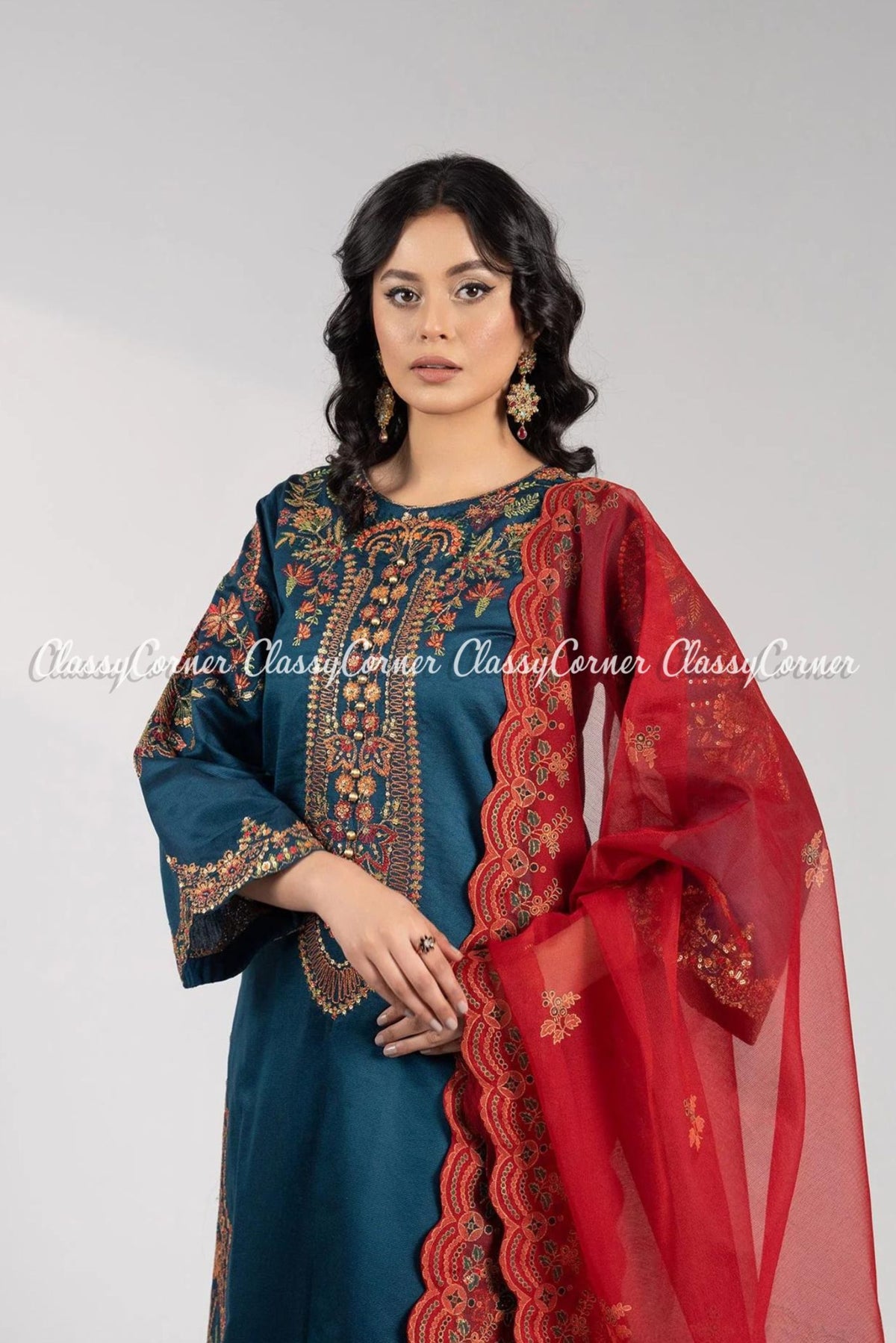 Zinc Katan Embroidered Salwar Kameez