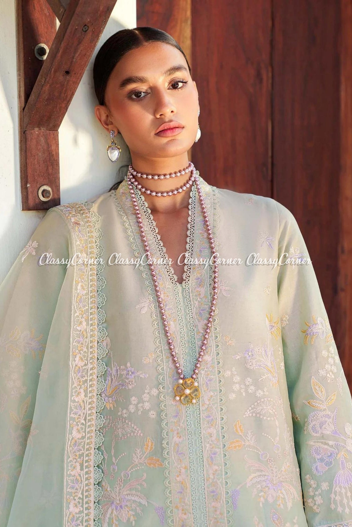 Mint Lawn Embroidered 3pc Readymade Suit