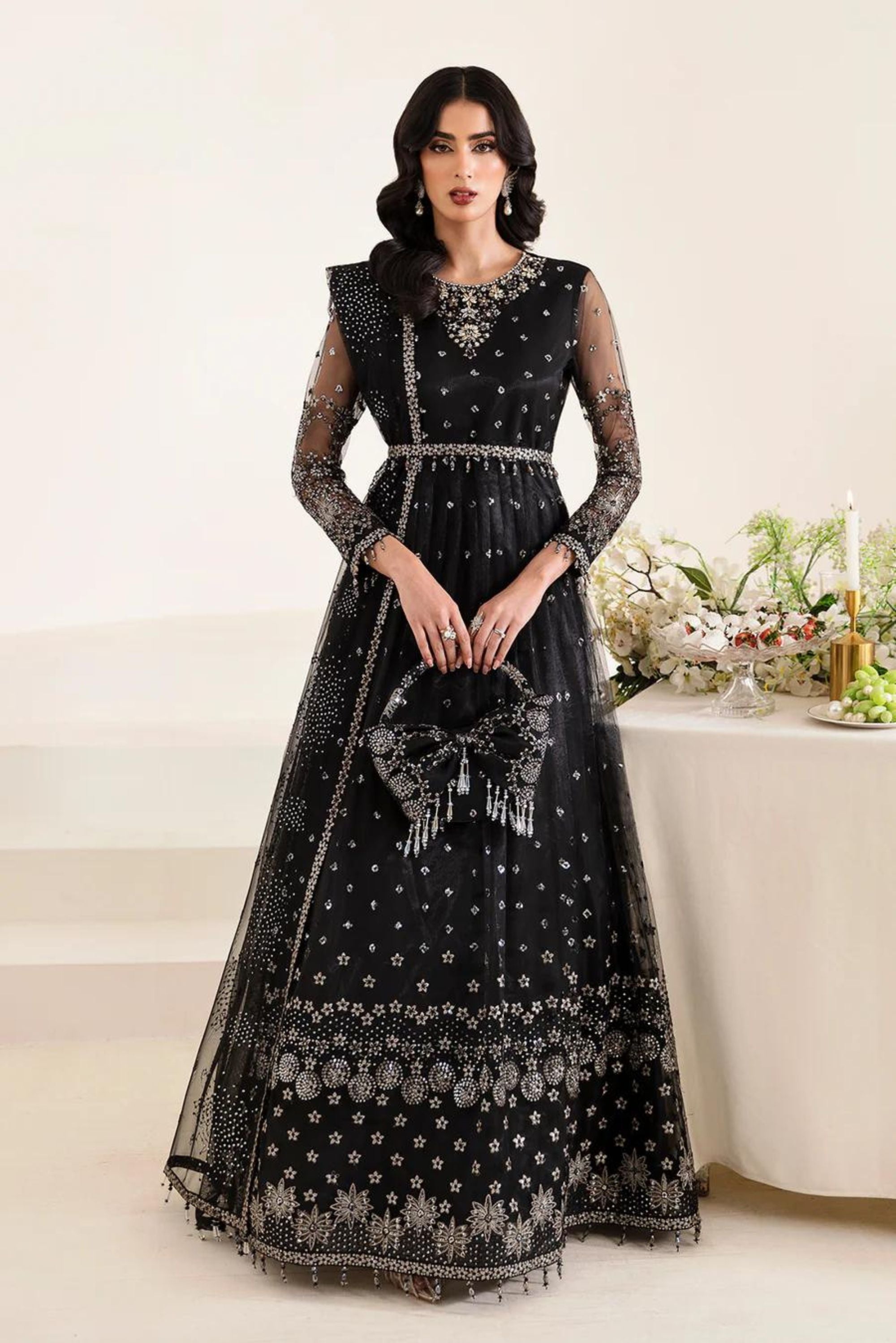 Buy Latest Maxi Style Anarkali Dresses Gowns Designs Classy Corner Tagged Black