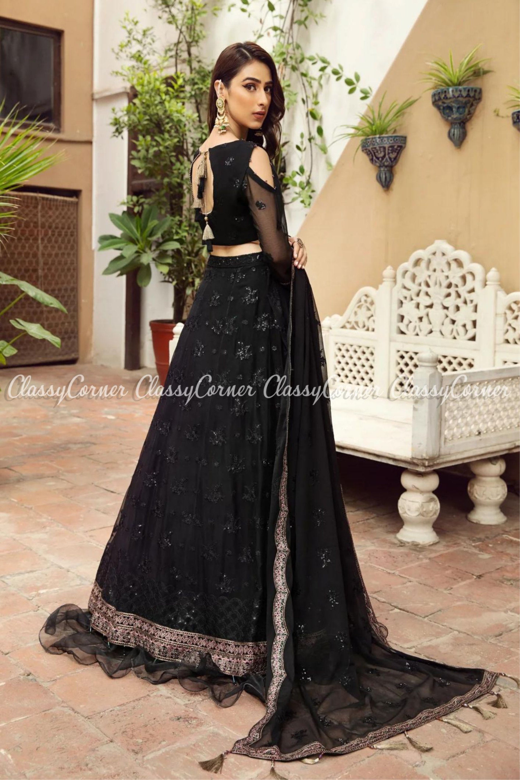 Buy HER CLOSET Lehenga Choli (SL-206_Free Size_Peach) at Amazon.in