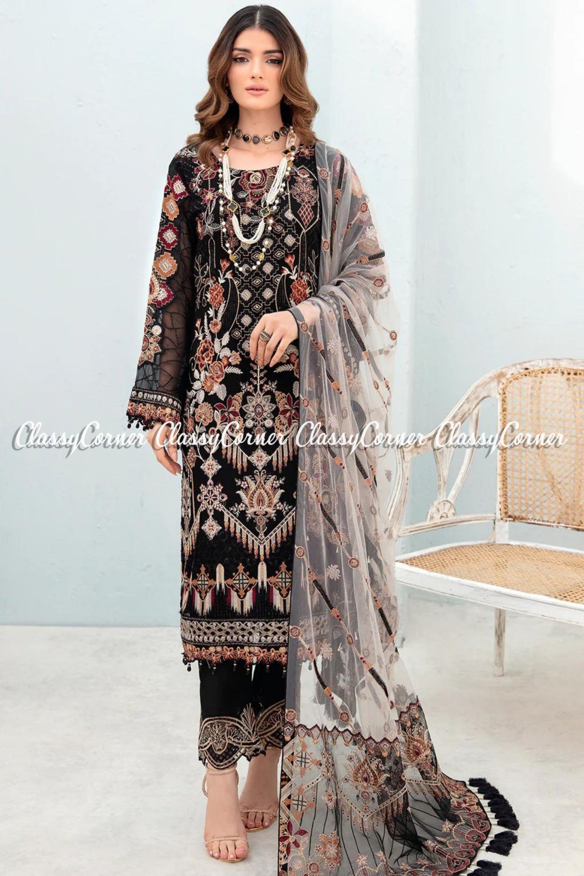 Pakistani Chiffon Suits Sydney