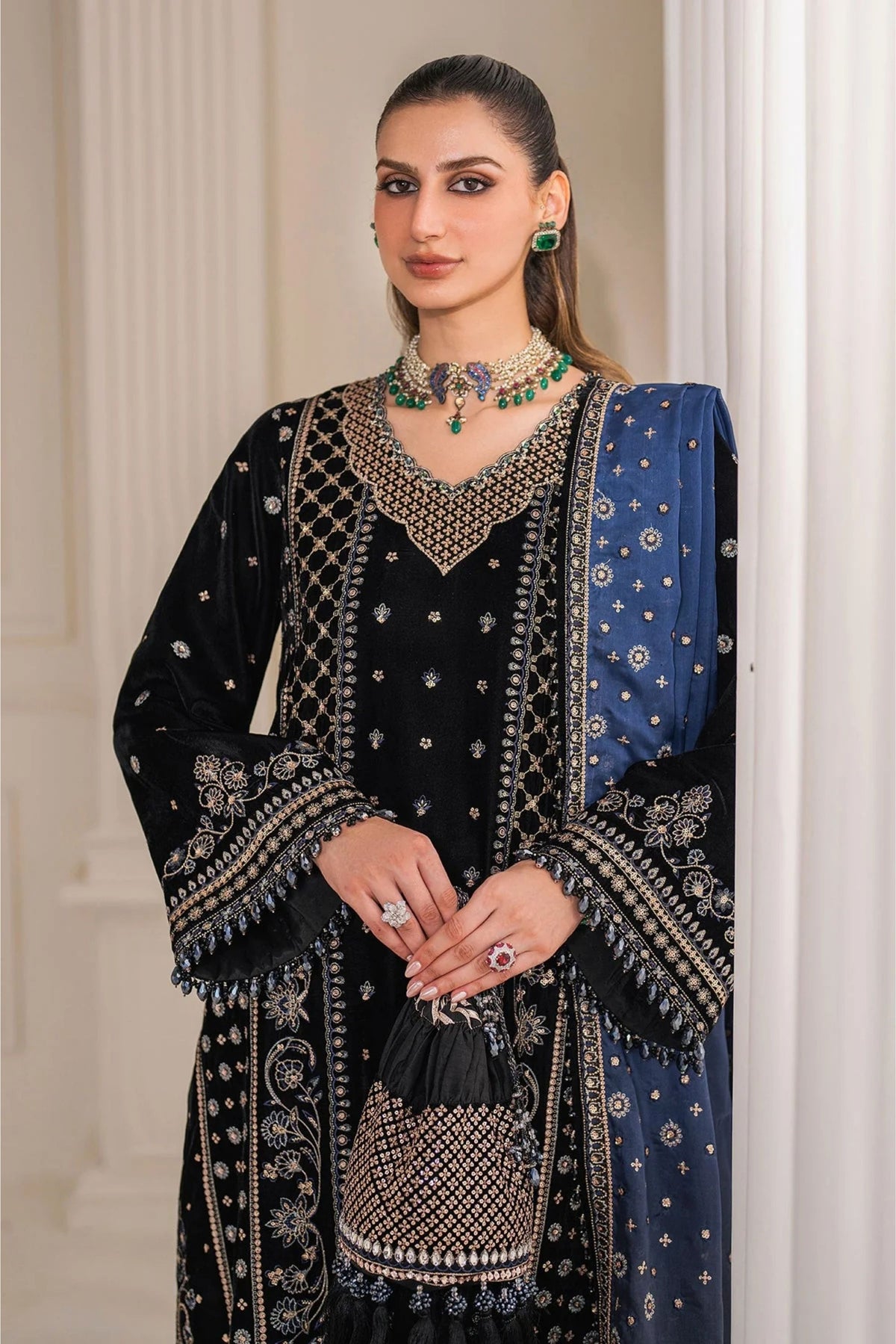 Pakistani Velvet Party Wear Suits Online