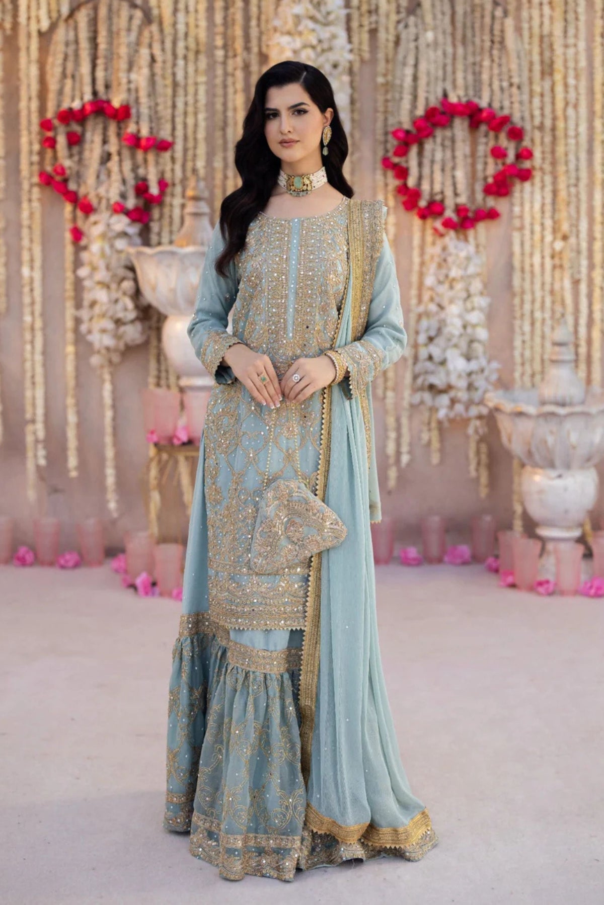 Pakistani Gharara Suit For Wedding