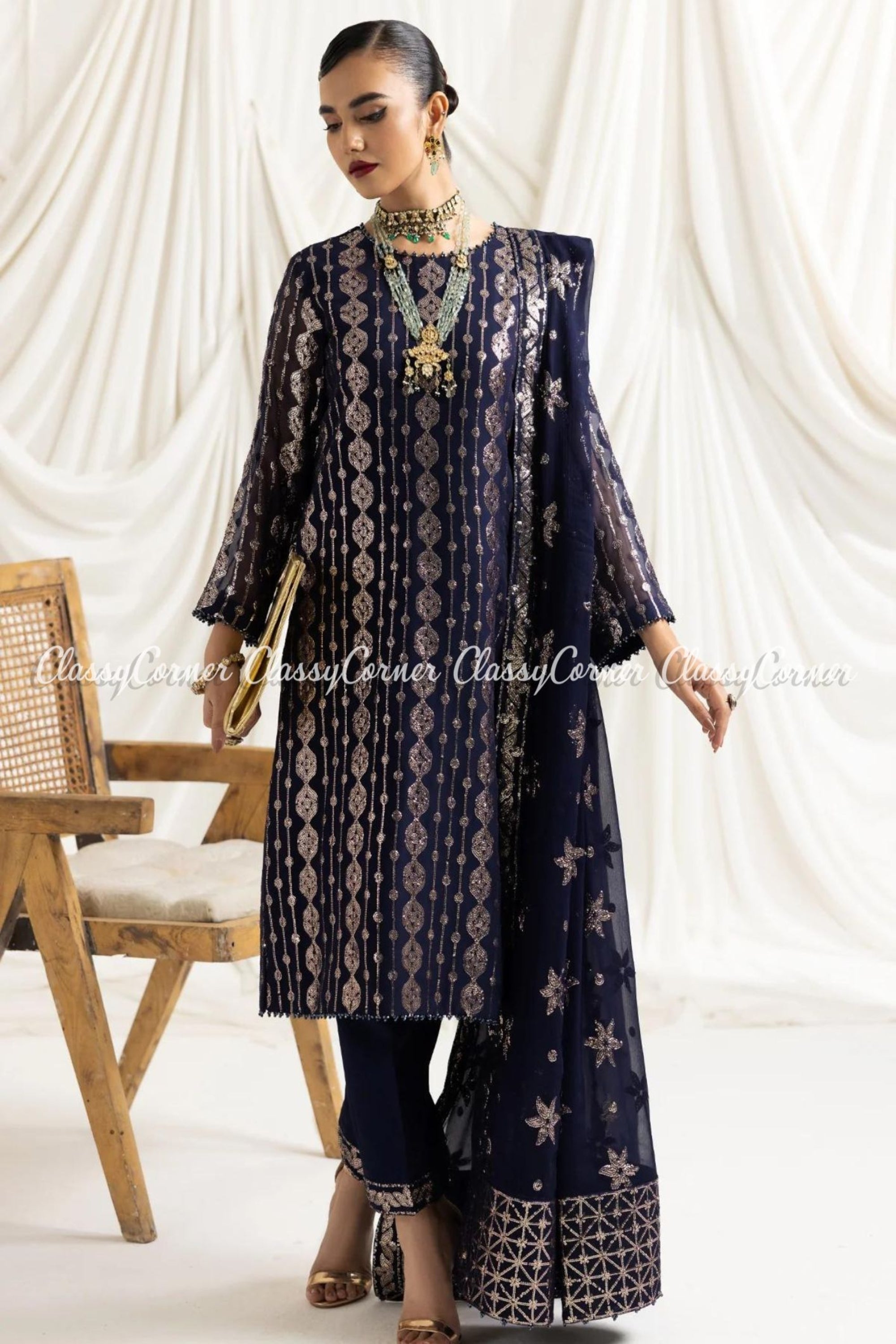 women's formal wear for pakistani wedding 