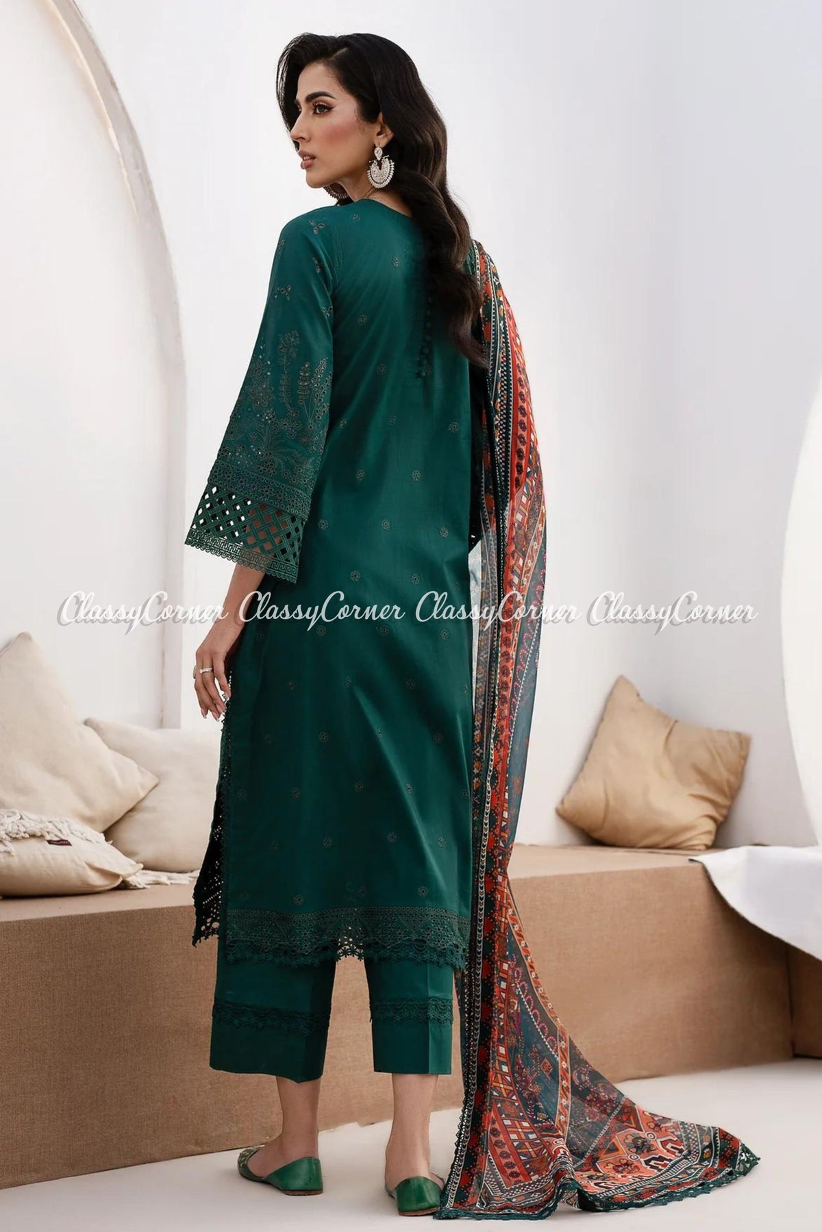 Fancy Pakistani Semi Formal Dress