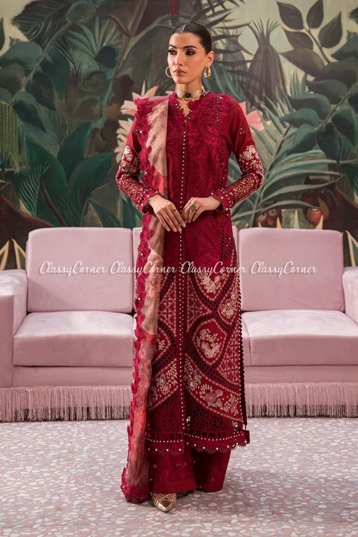 Women&#39;s Pakistani Formal Wear Dress