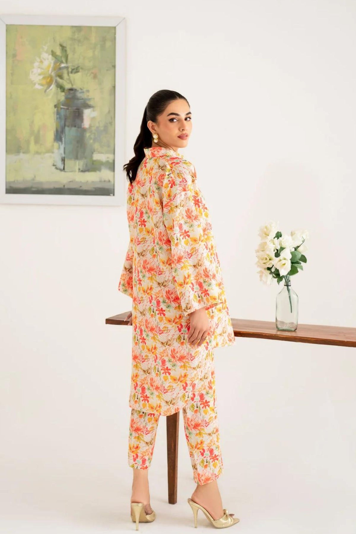 Women Readymade Lawn Co-ord Sets in UK