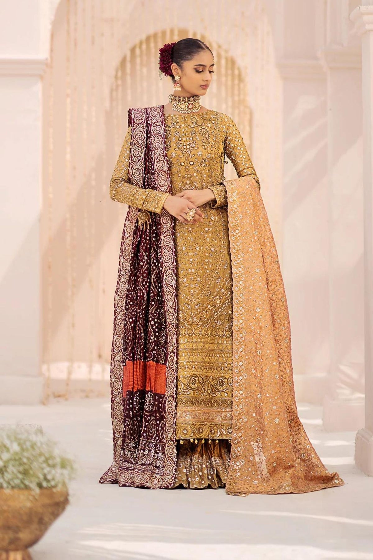 Pakistani Gharara Suit For Wedding