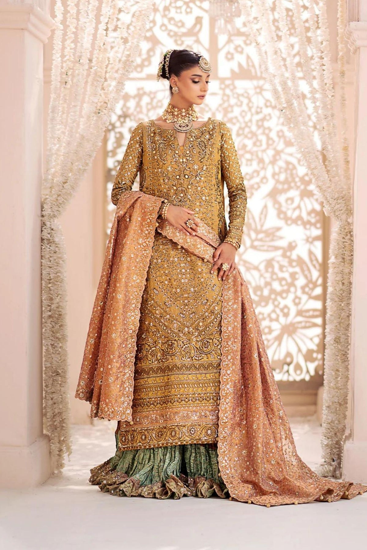 Pakistani Gharara Suit For Wedding