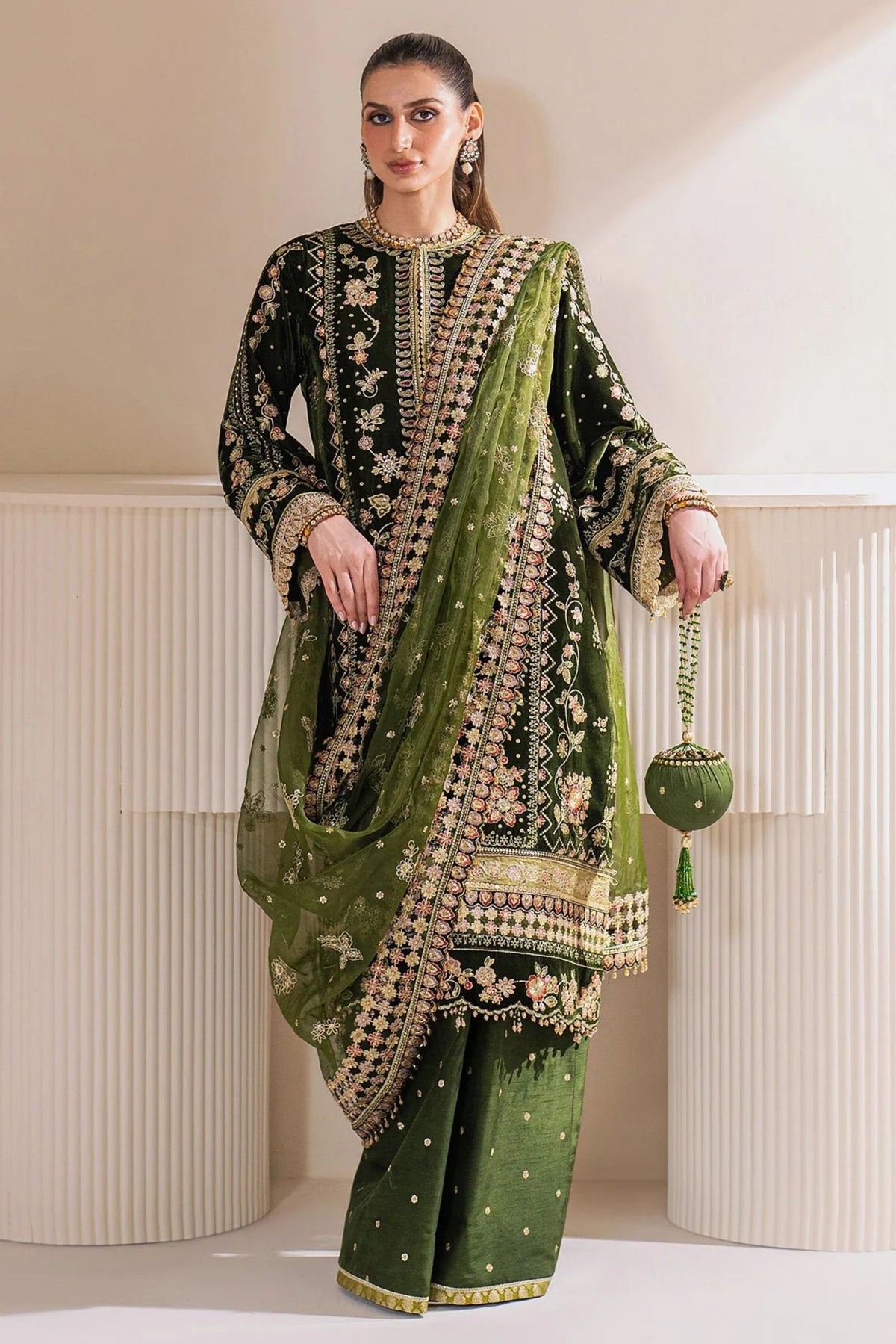  Pakistani Velvet Party Wear Suits Online