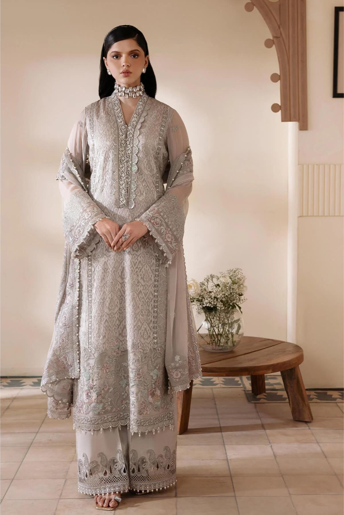 Pakistani Wedding Wear 3pc Chiffon suits