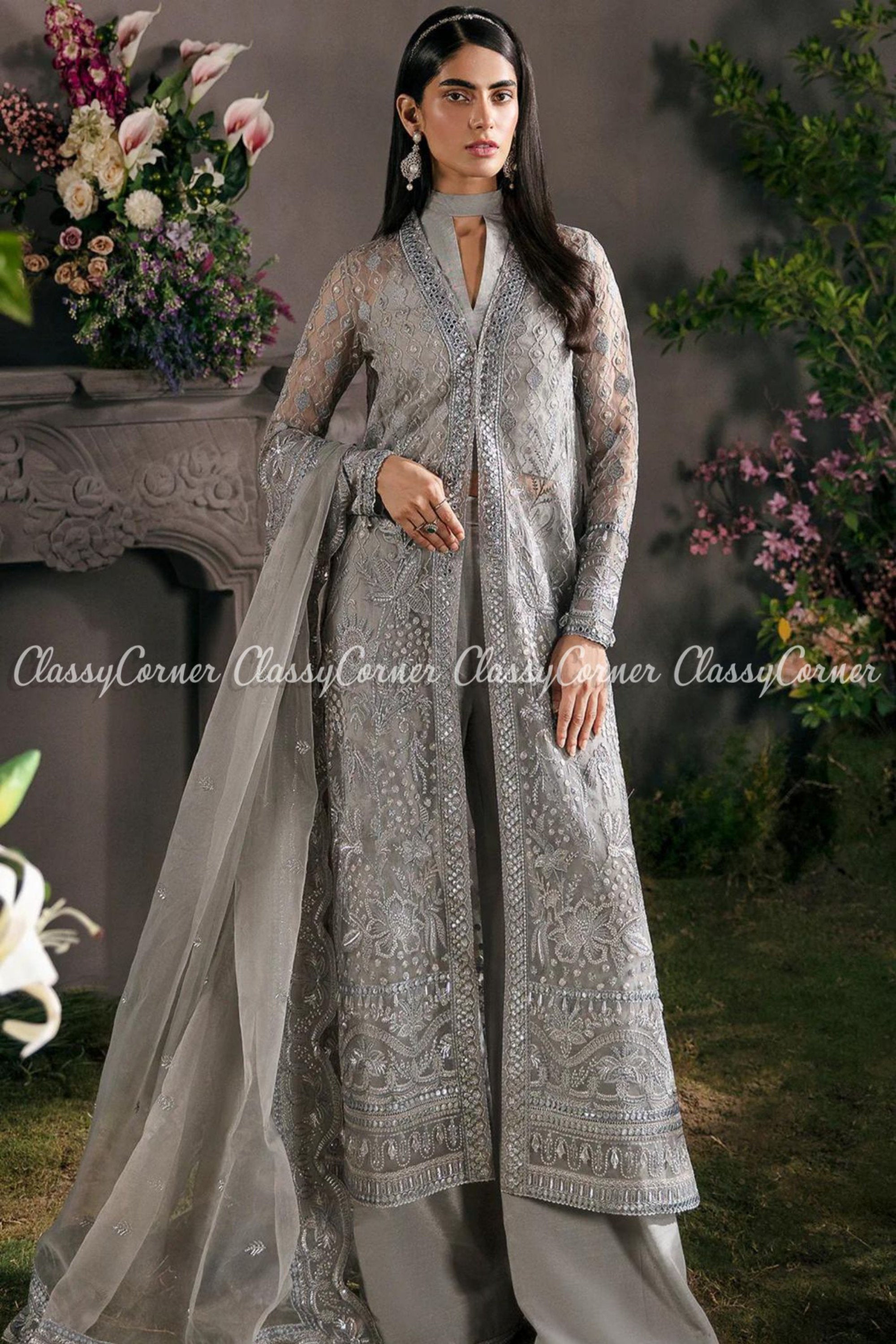 Pakistani Wedding Dresses Bridal Wear Online Tagged Grey Classy Corner