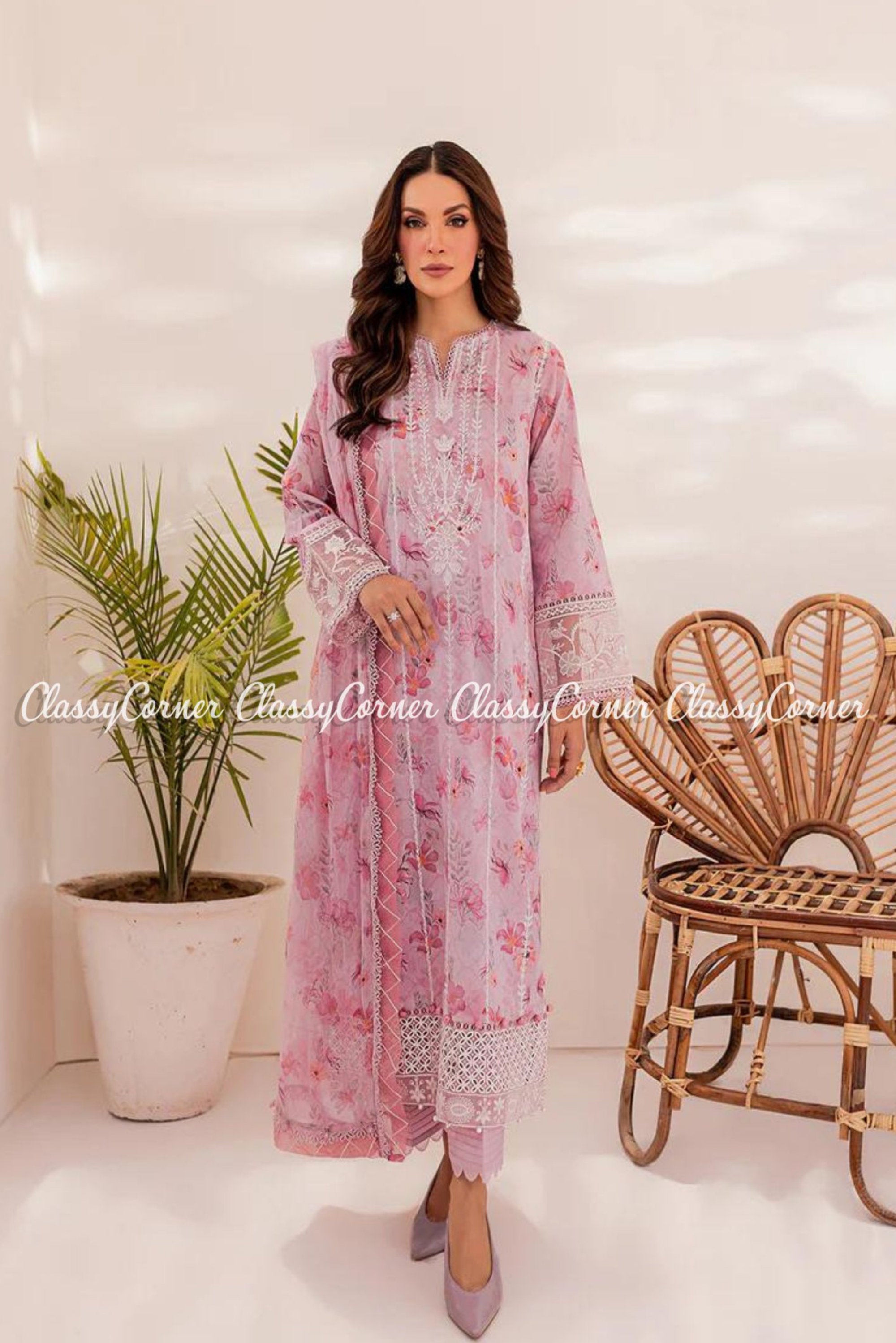 Simple Pakistani Lawn Suits