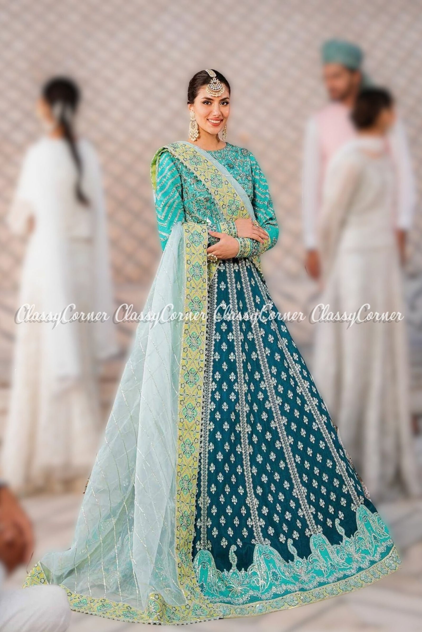 Green - Velvet - Lehenga Choli Online in Latest and Trendy Designs at Utsav  Fashion