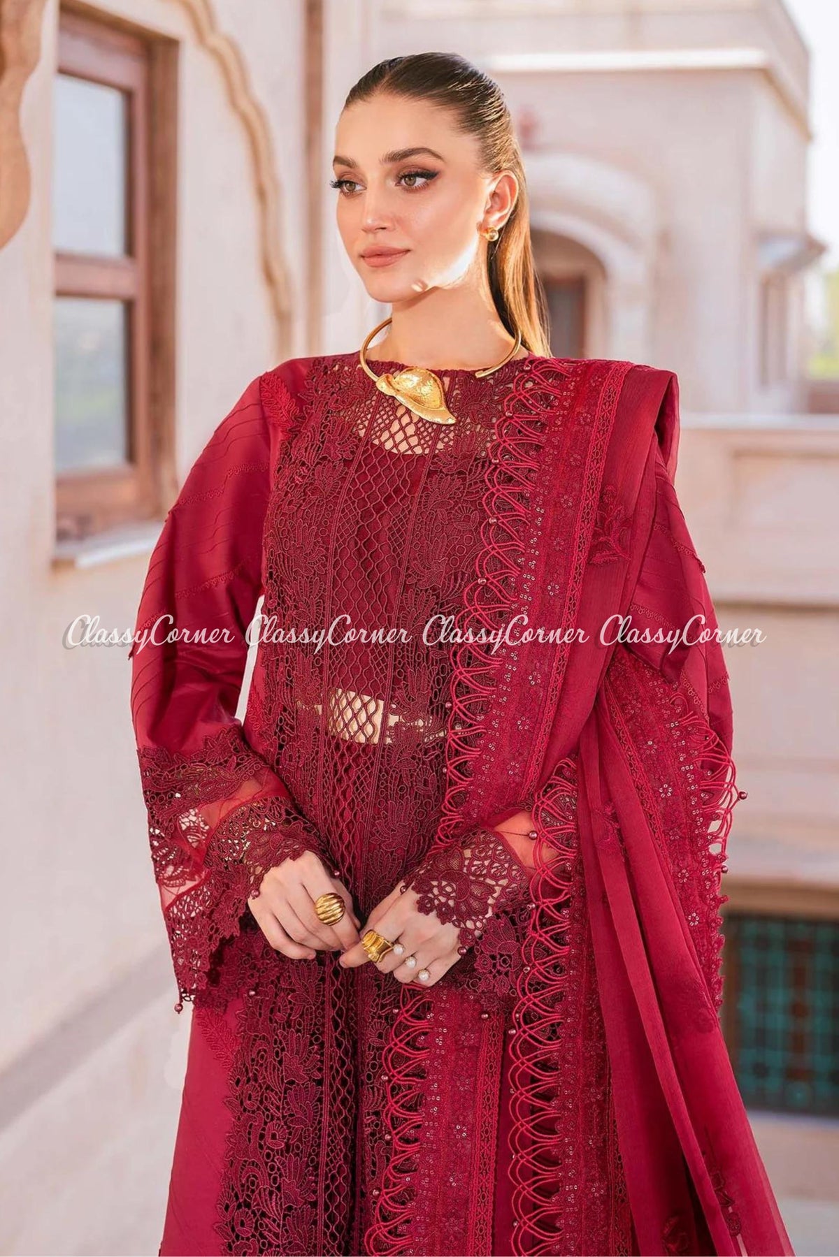 Pakistani formal dress for wedding