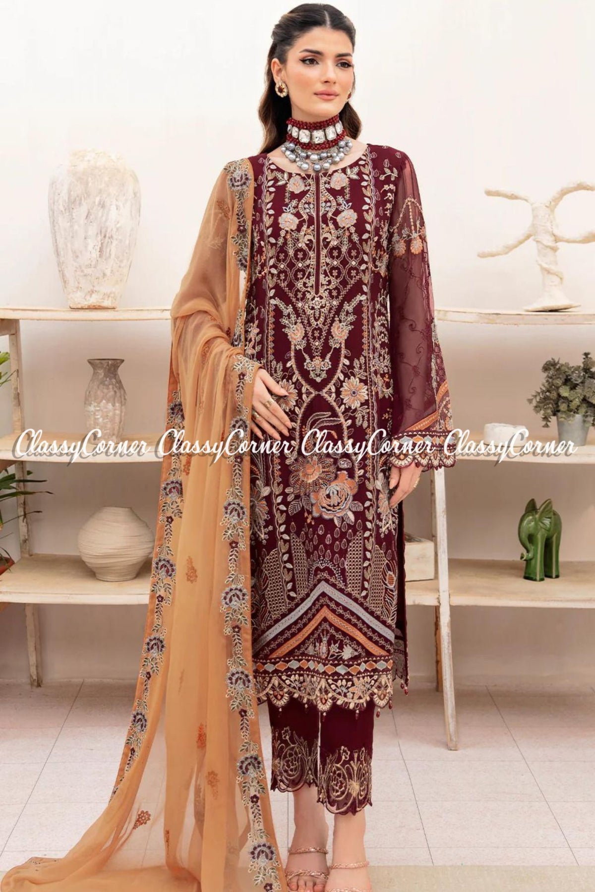 women&#39;s formal wear for pakistani wedding 