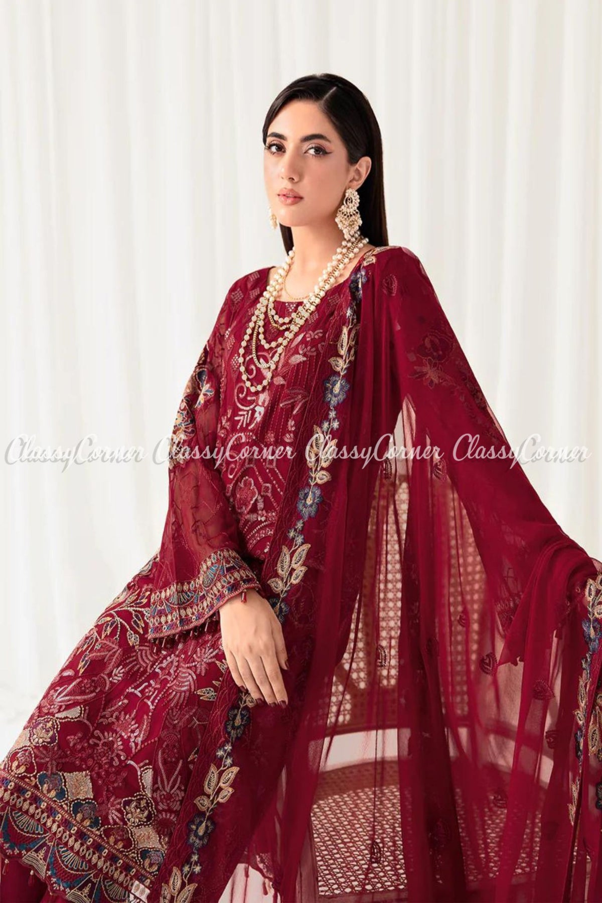 Pakistani party wear suits for weddings