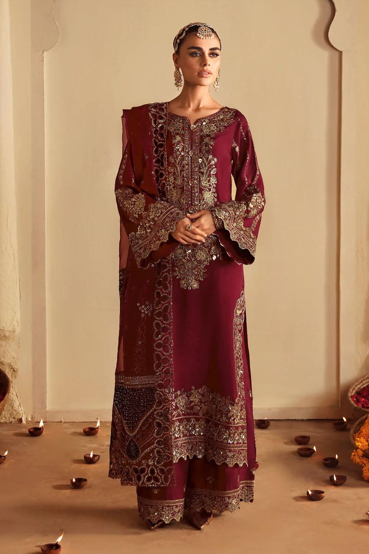 Pakistani Mehndi Night Outfit