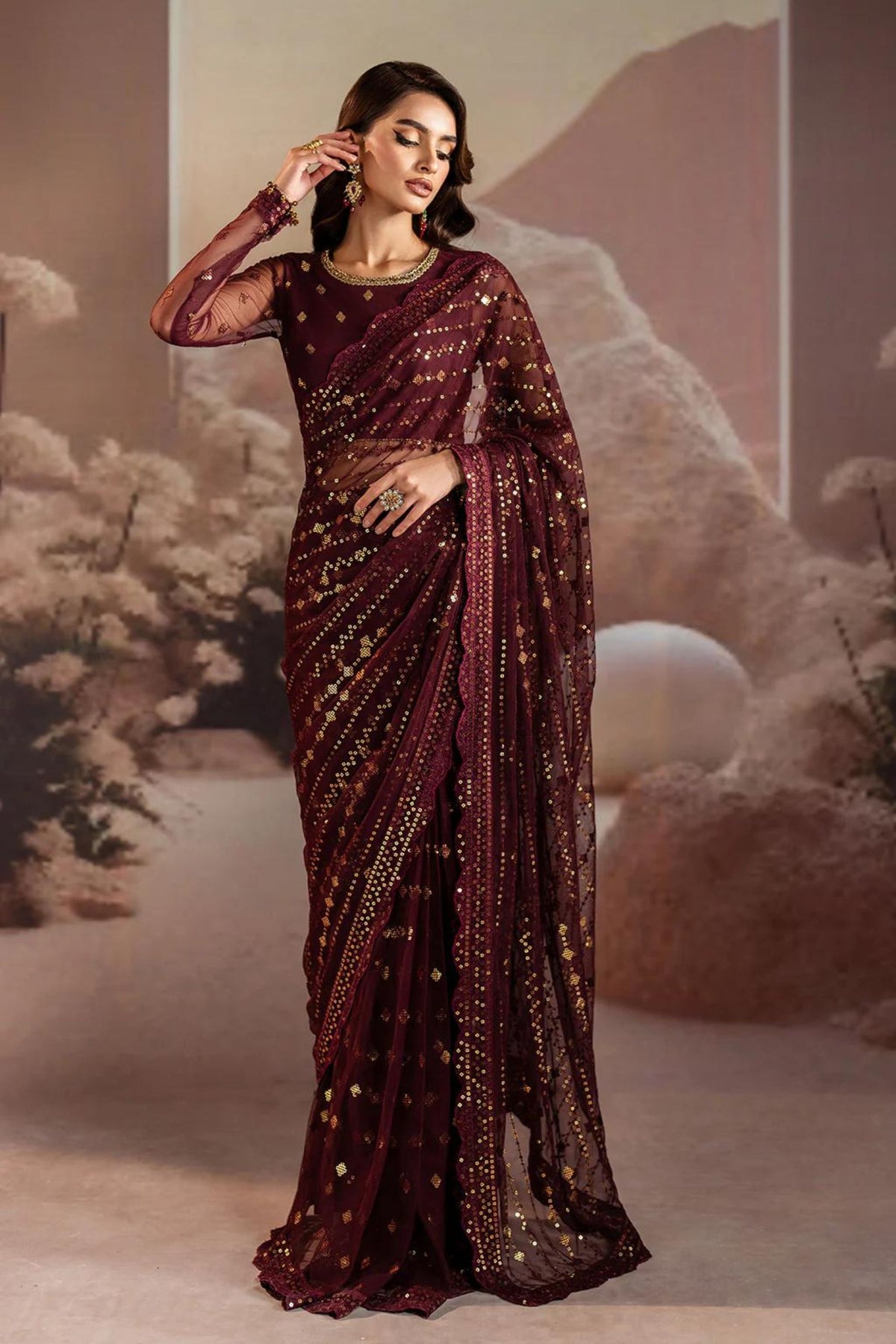 Pakistani Wedding Saree For Women