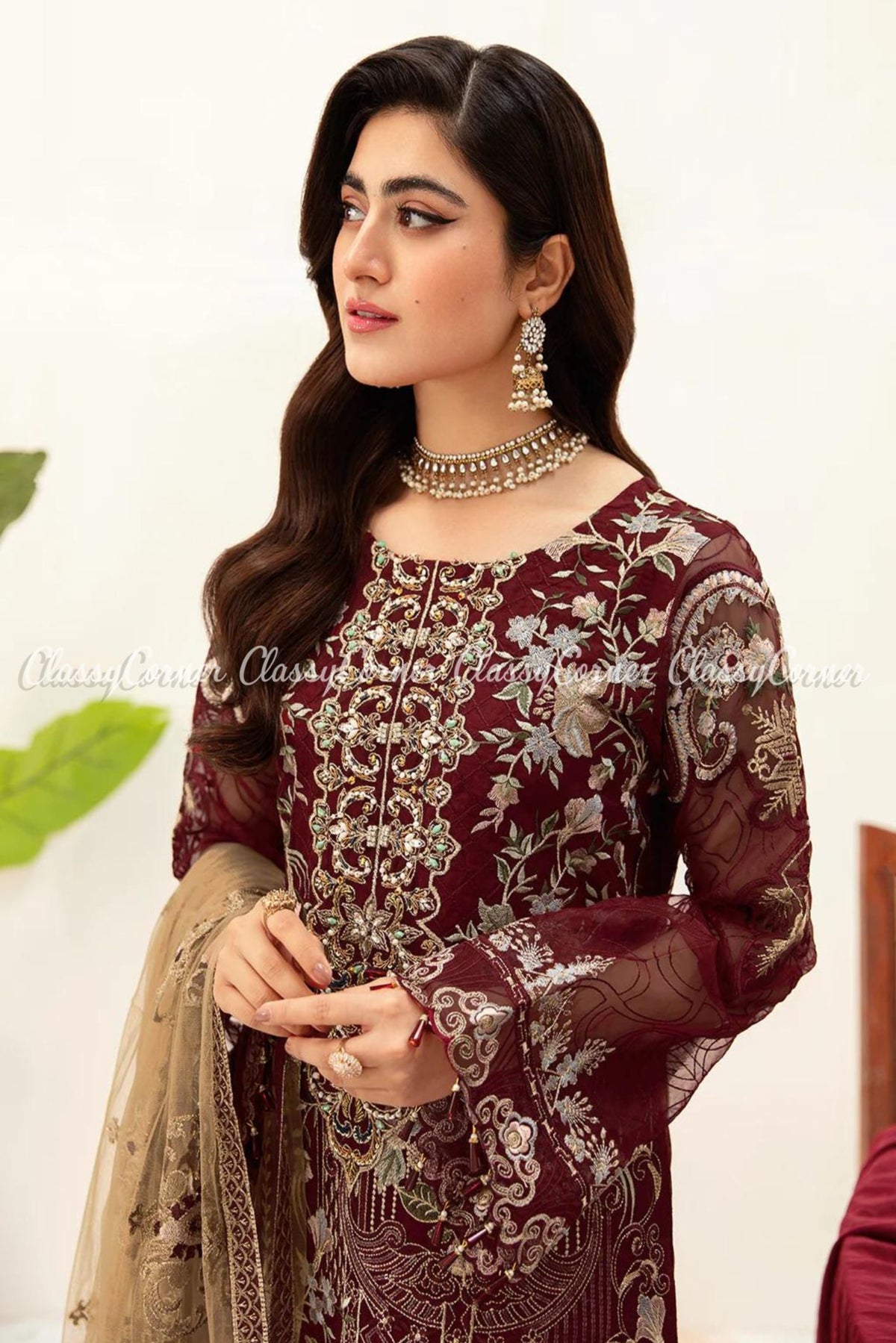 Pakistani party wear suits for weddings