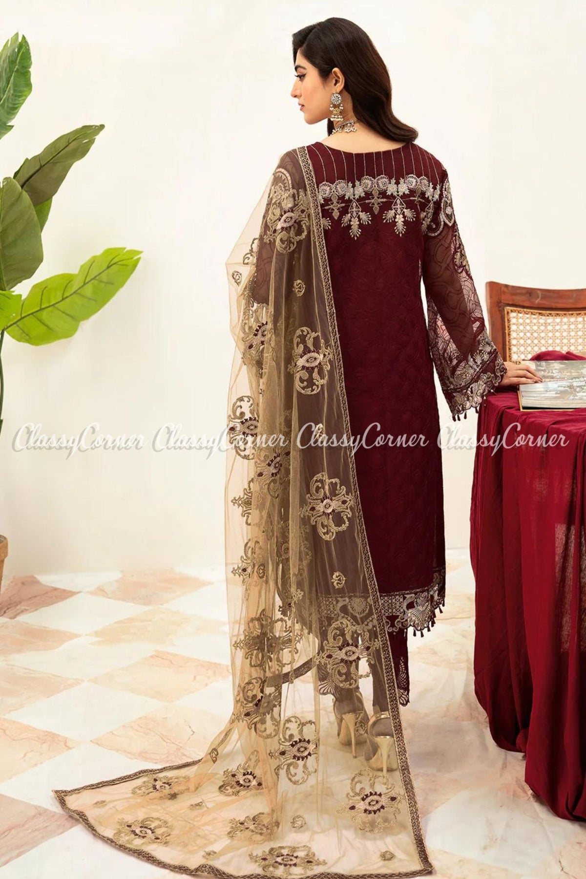 Pakistani party wear suits for weddings