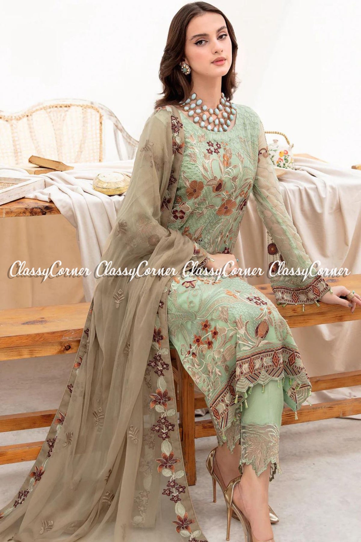 party dress for pakistani wedding