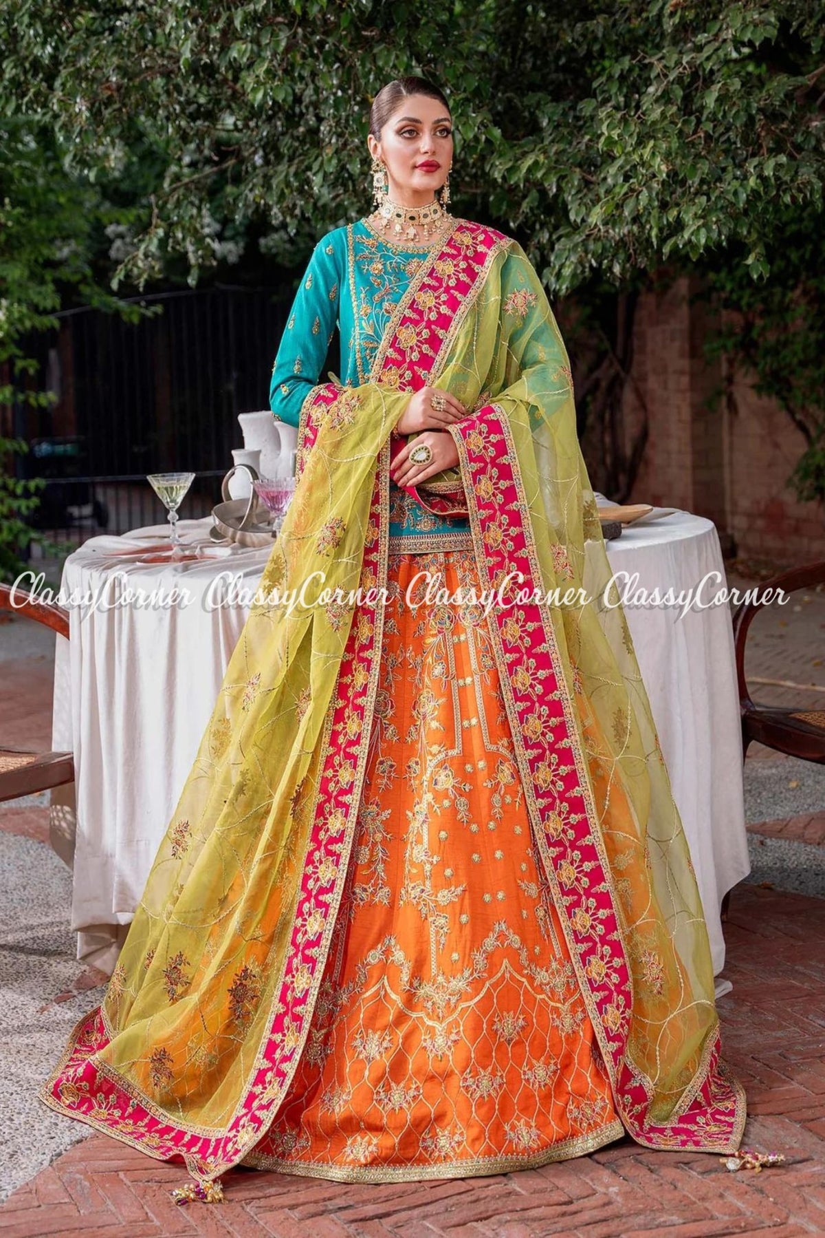 Pakistani bridal Lehenga Choli