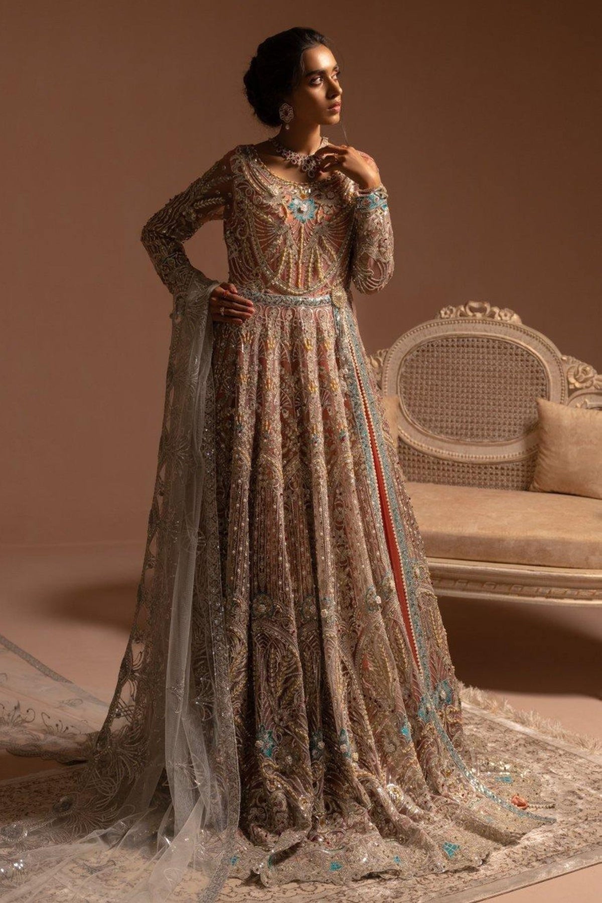 Pakistani bridal wear gown