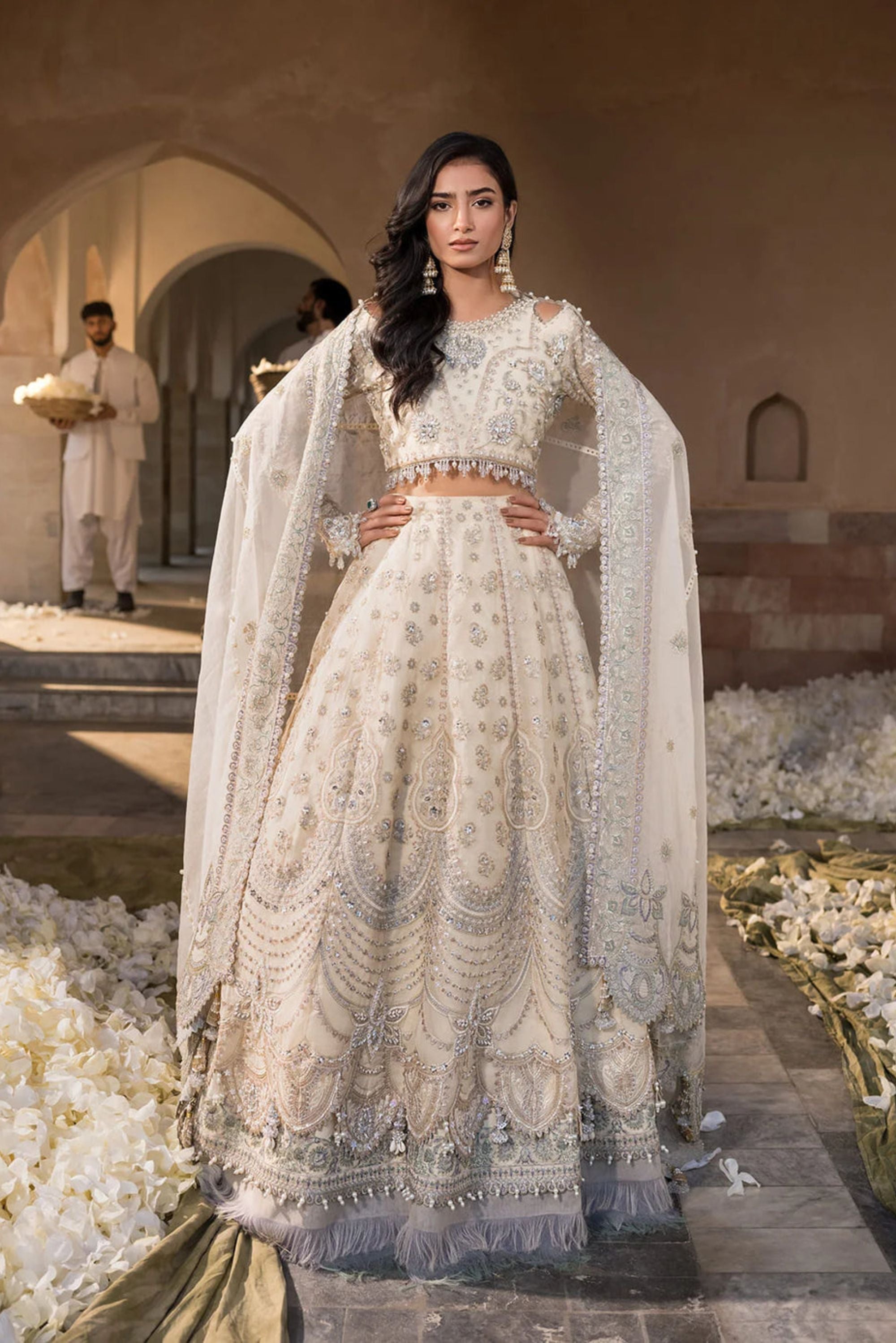 Pakistani Bridal Lehenga Collection Traditional Elegance Meets Modern Style Tagged White Classy Corner