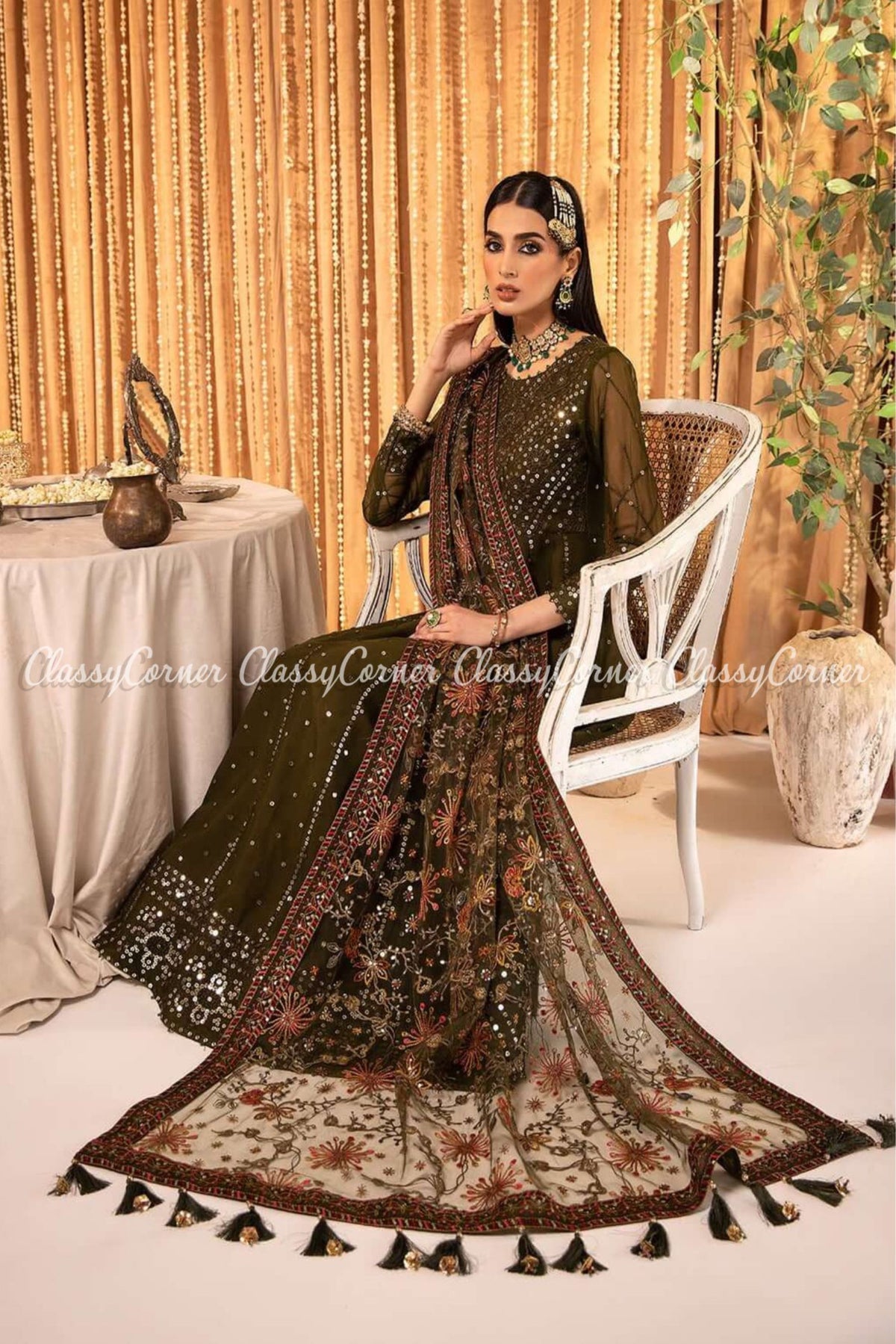 pakistani wedding wear gown