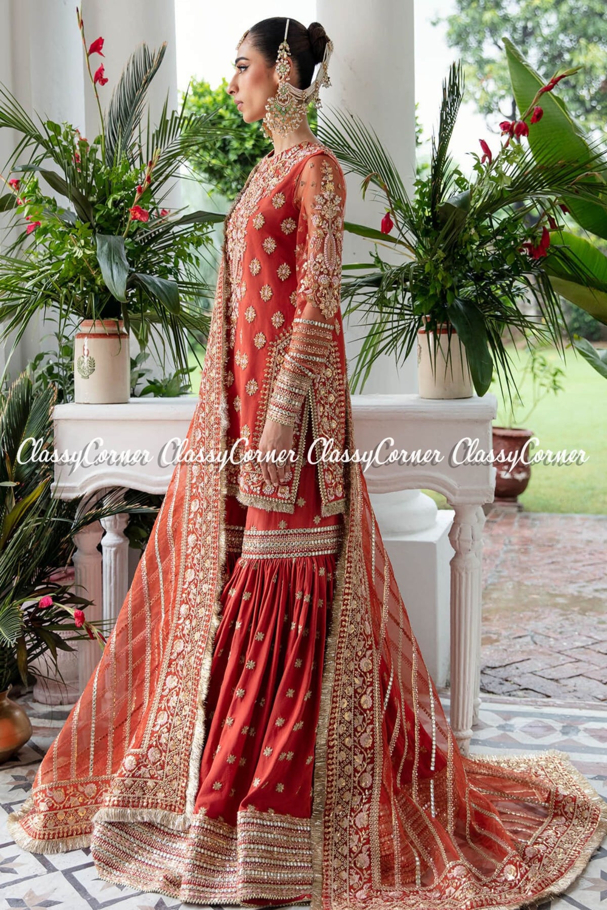 pakistani gharara suit for wedding