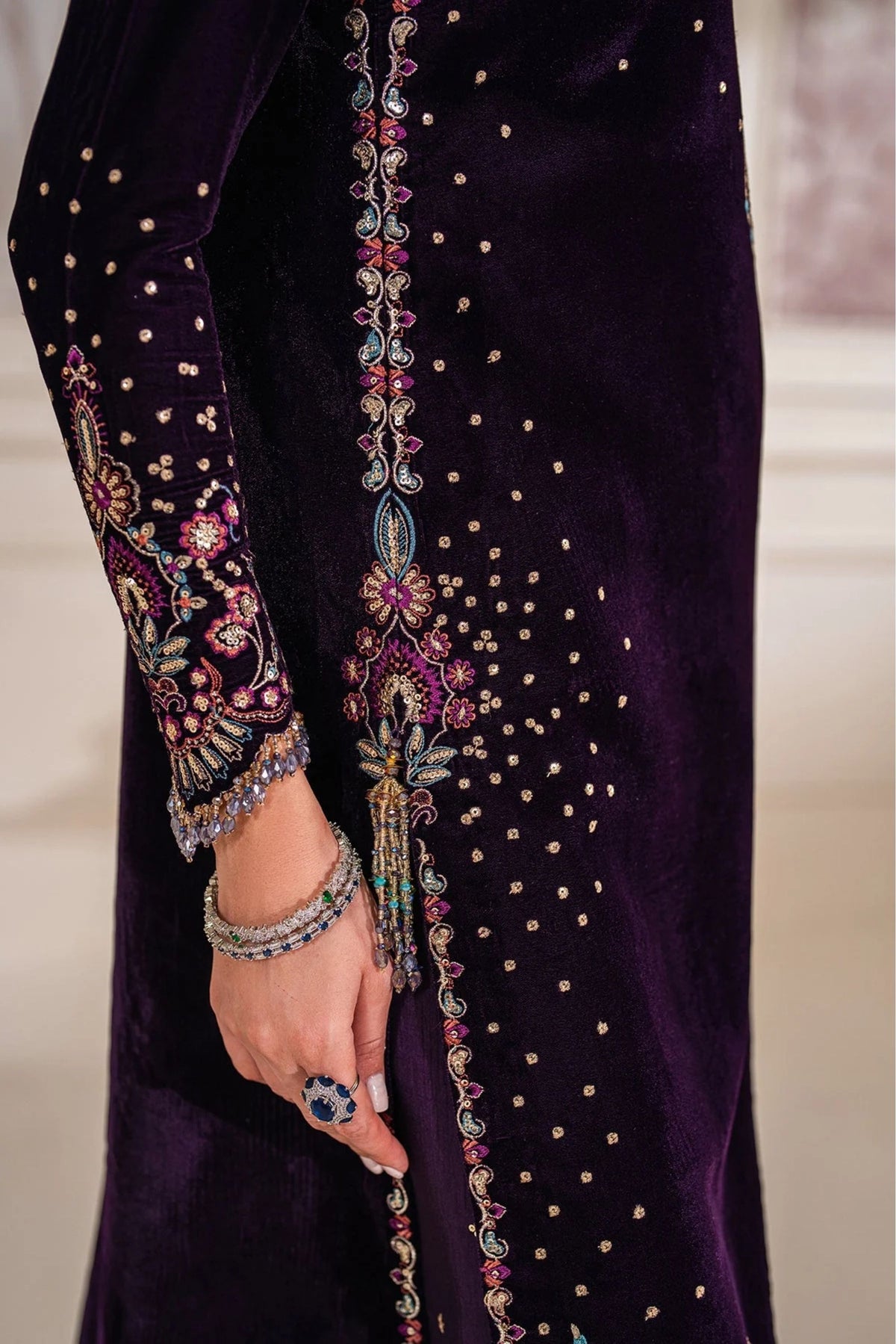 Pakistani Velvet Party Wear Suits Online