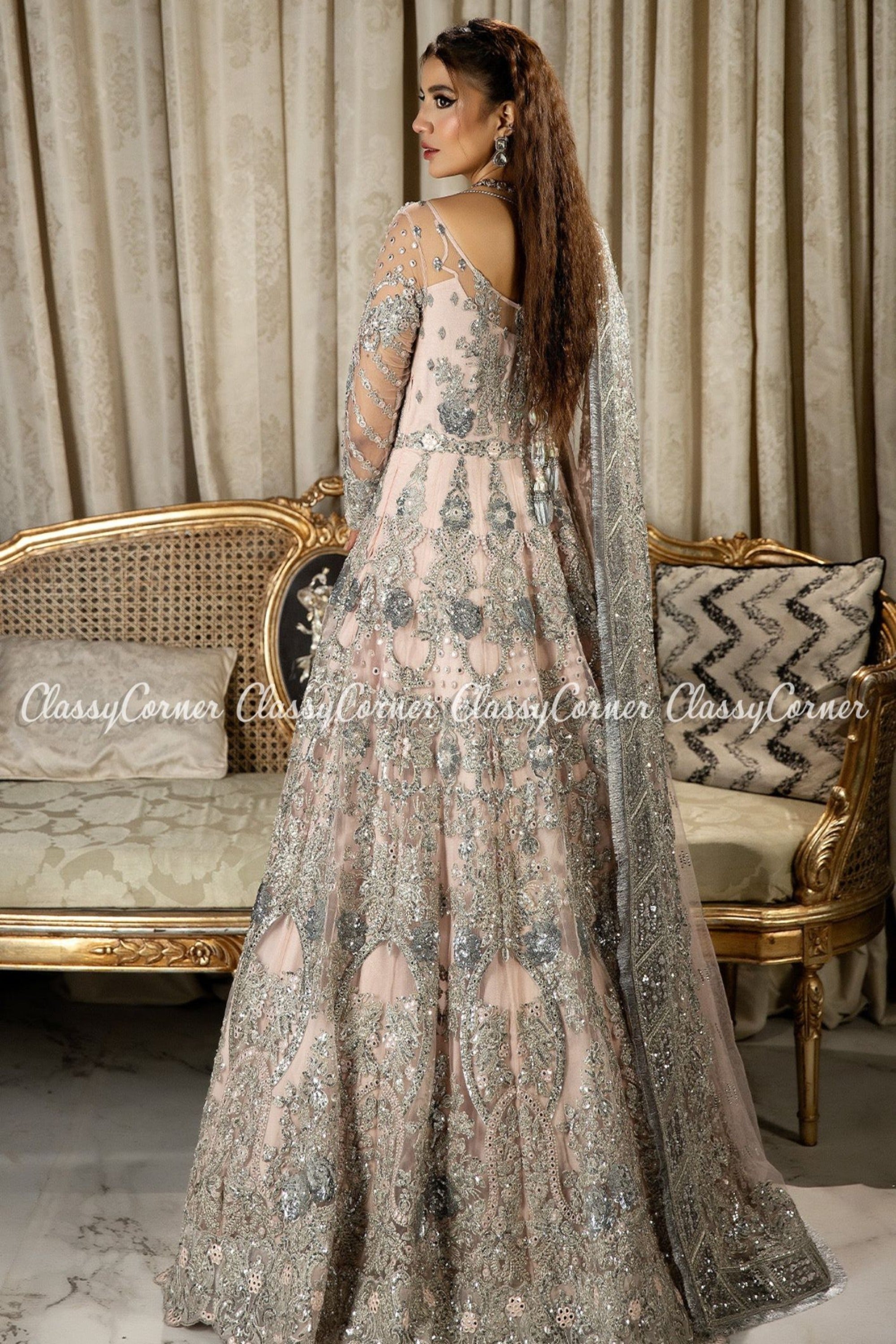 Pakistani Wedding Dresses Pink Tea