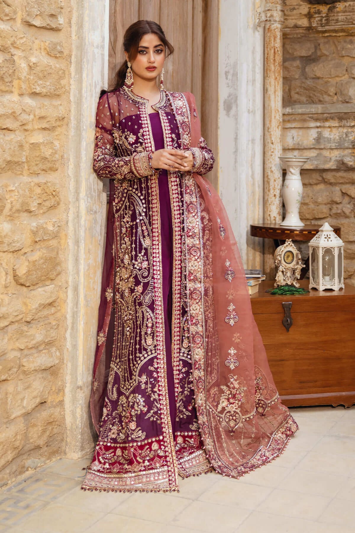 Pakistani Gown Dress For Wedding 