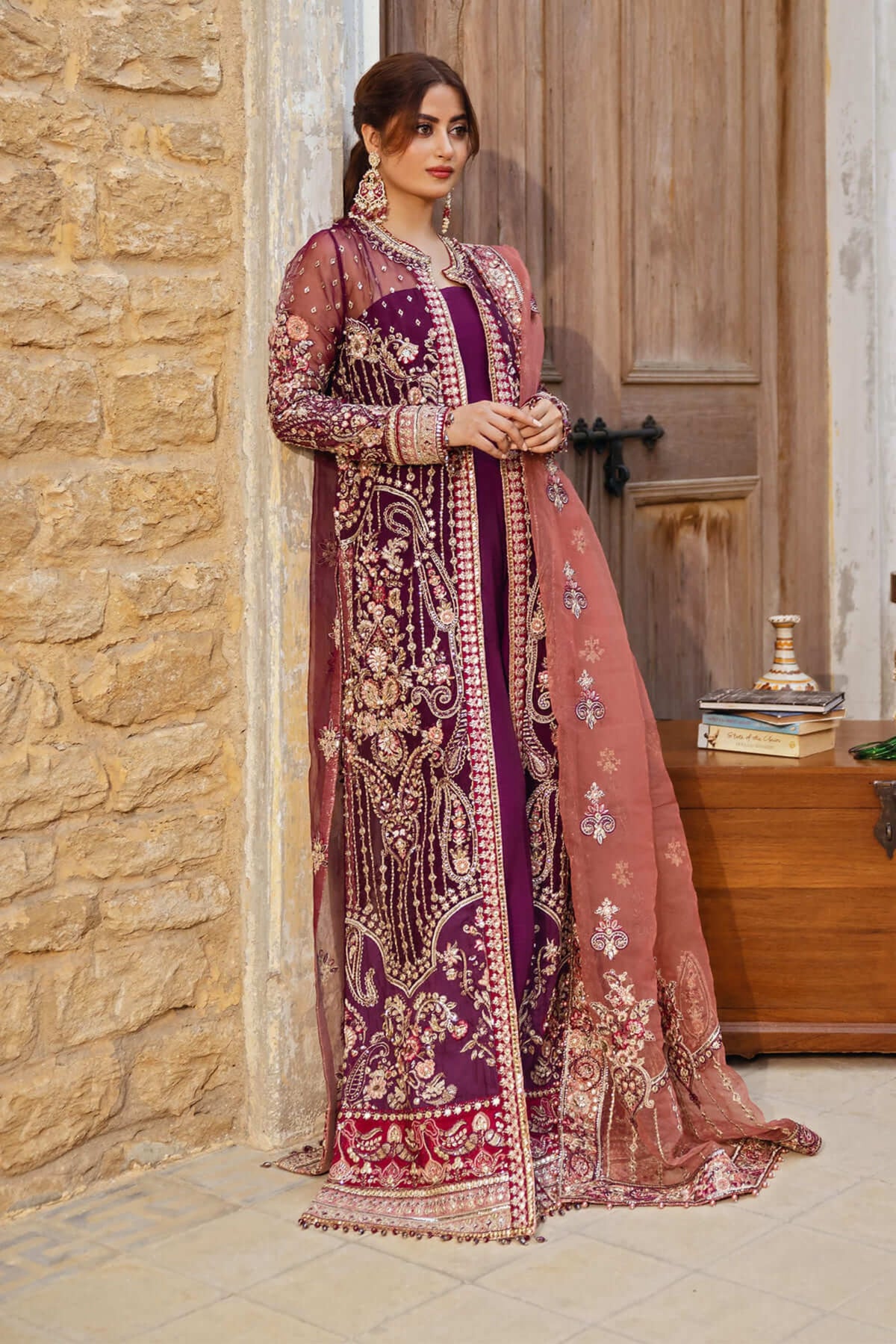 Pakistani Gown Dress For Wedding 