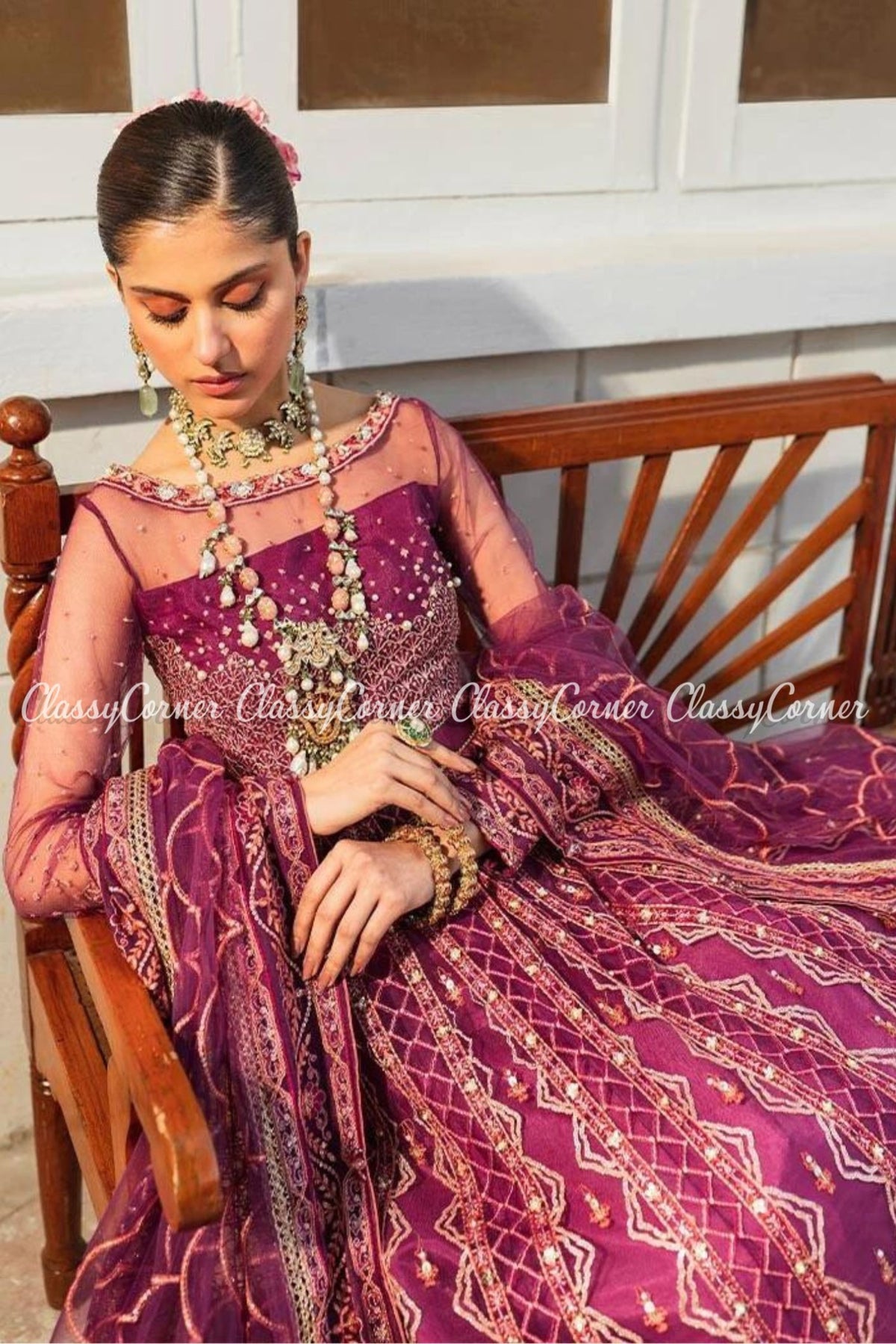 Pakistani Purple Lehenga Choli