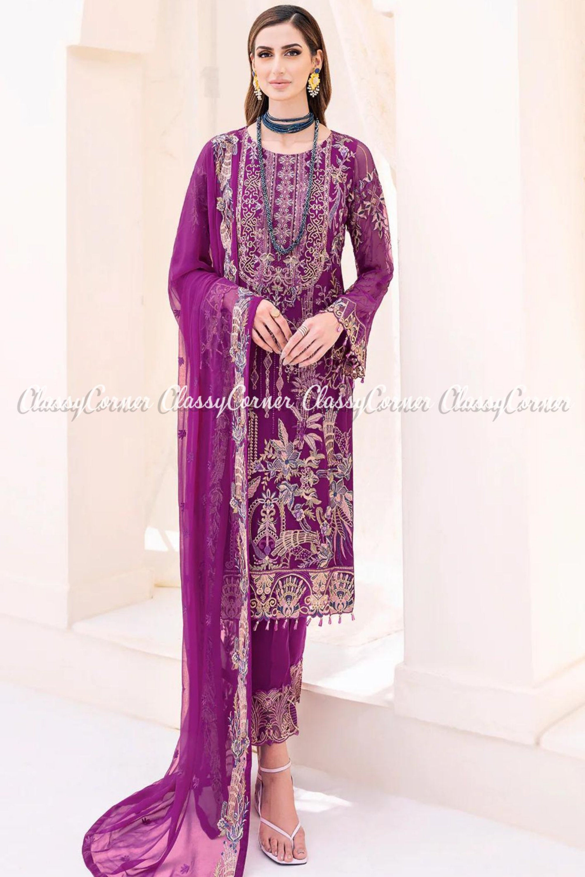 pakistani wedding party outfits