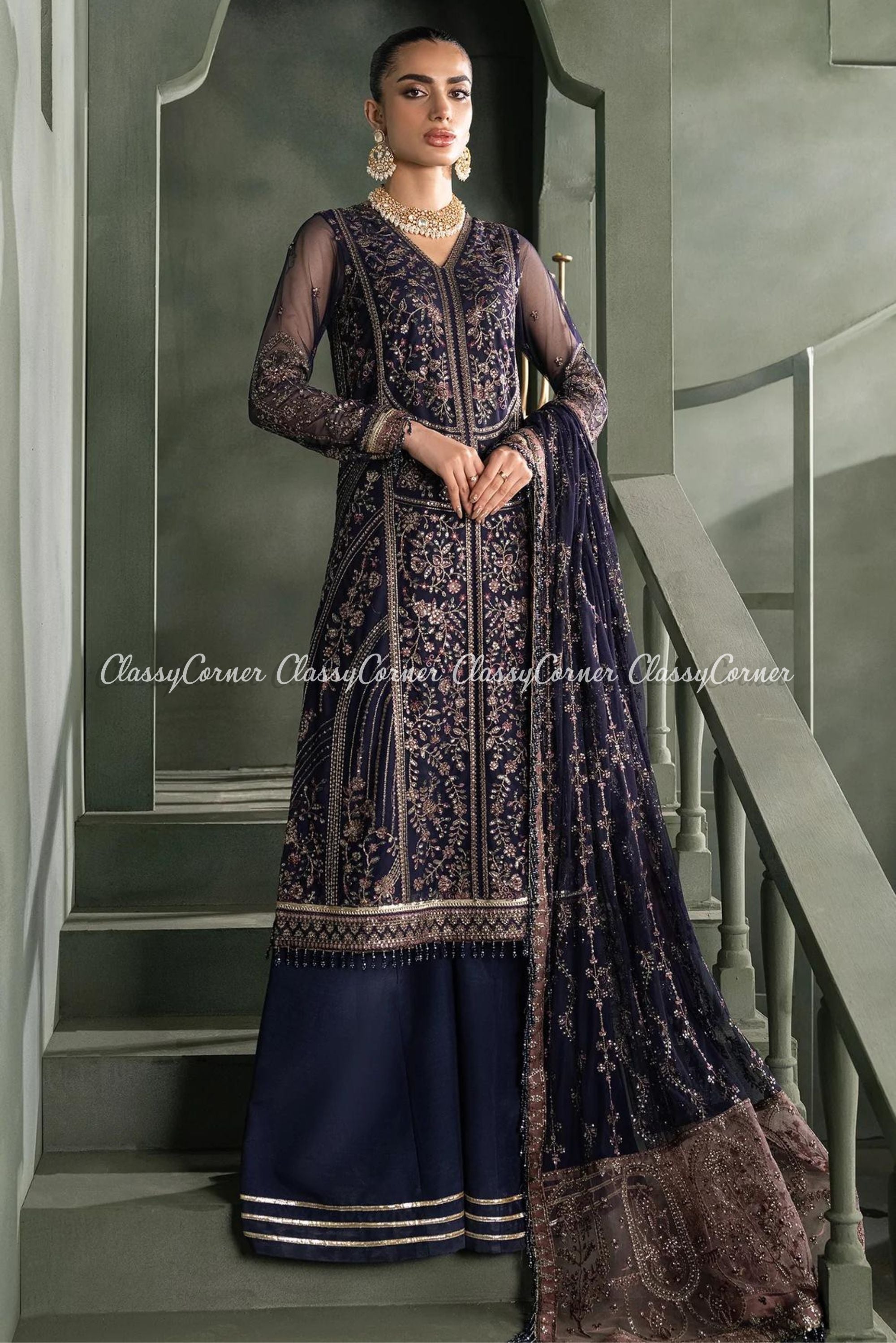 Pakistani wedding Sharara suits