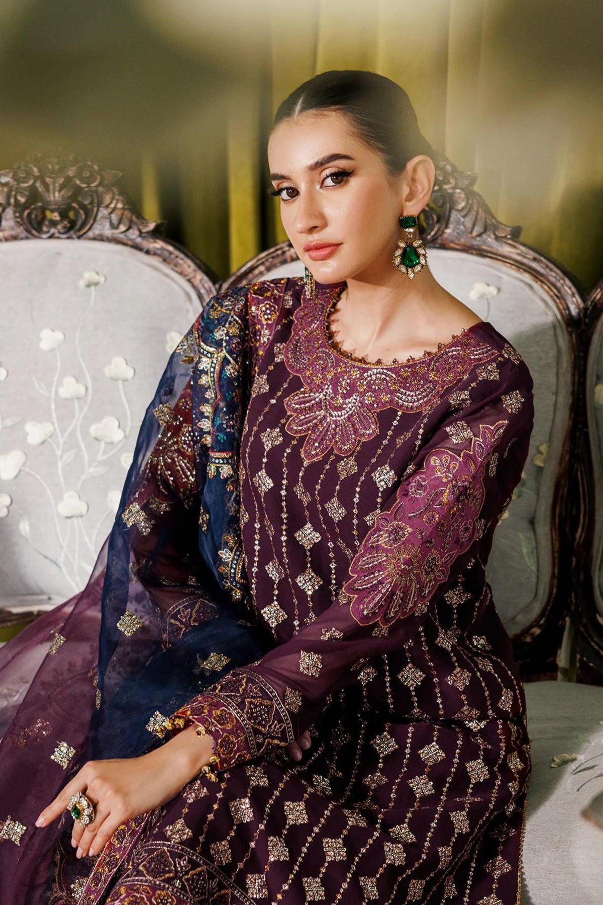 Pakistani Formal Wedding Sharara Suits