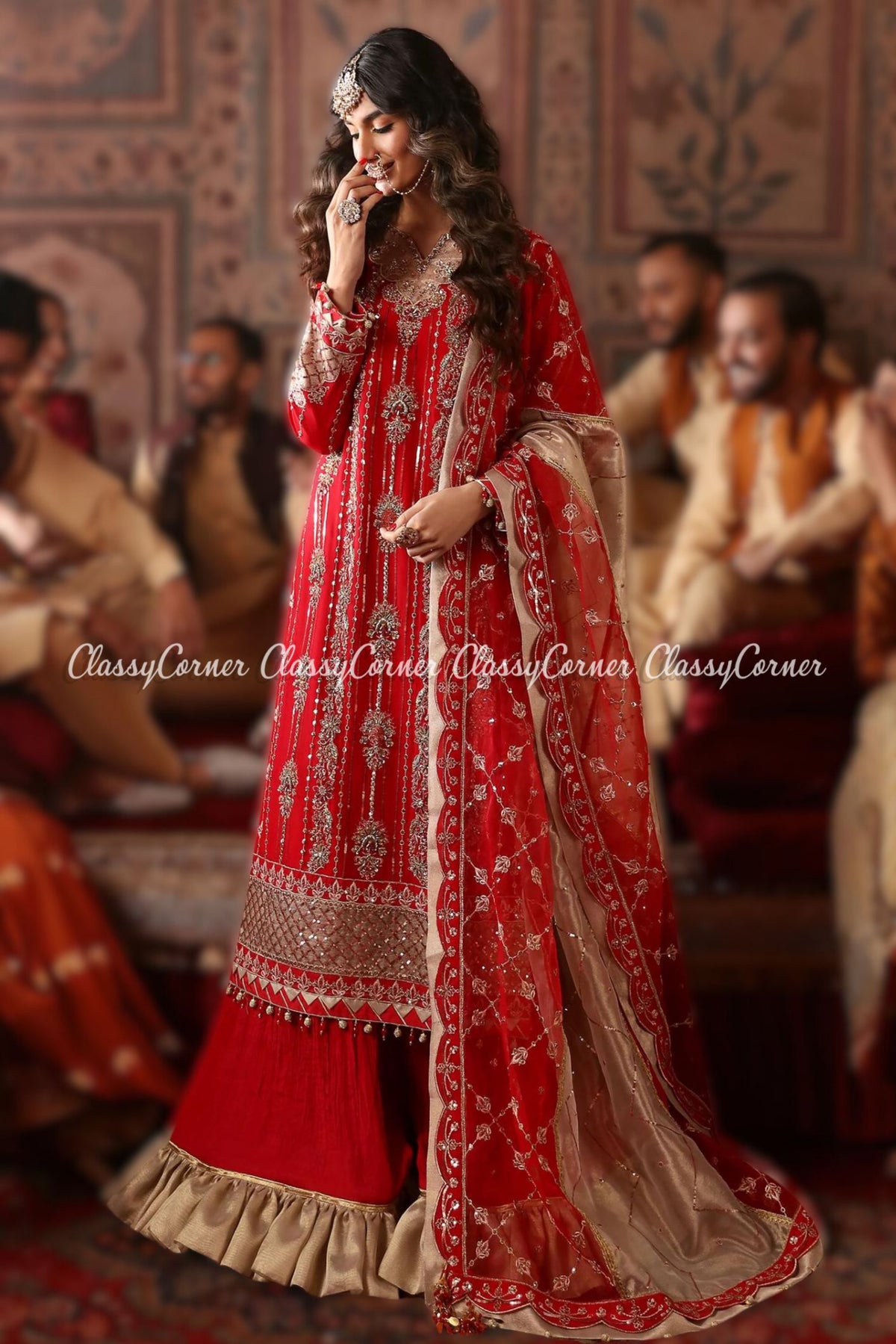 Pakistani wedding Sharara suits