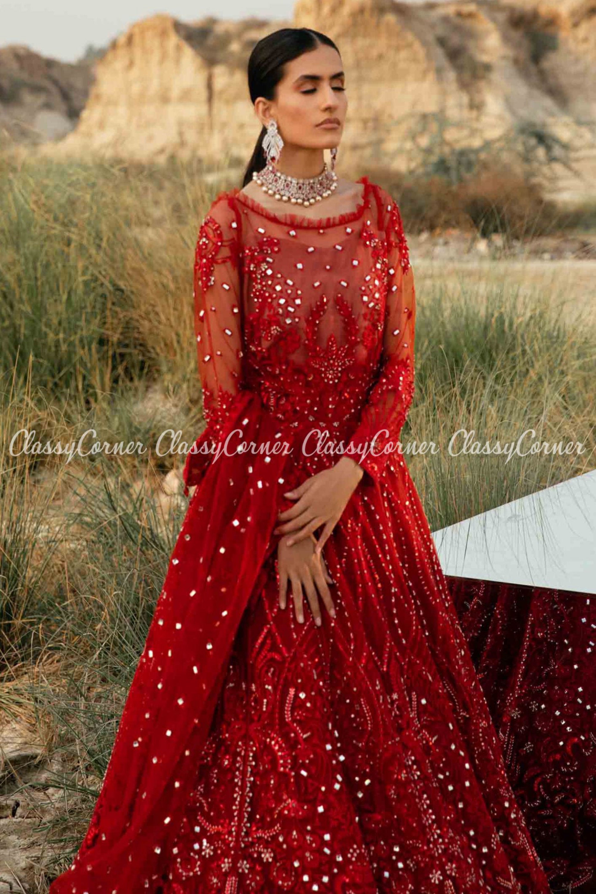 15 Stylish Designs of Red Frocks for Stunning Look